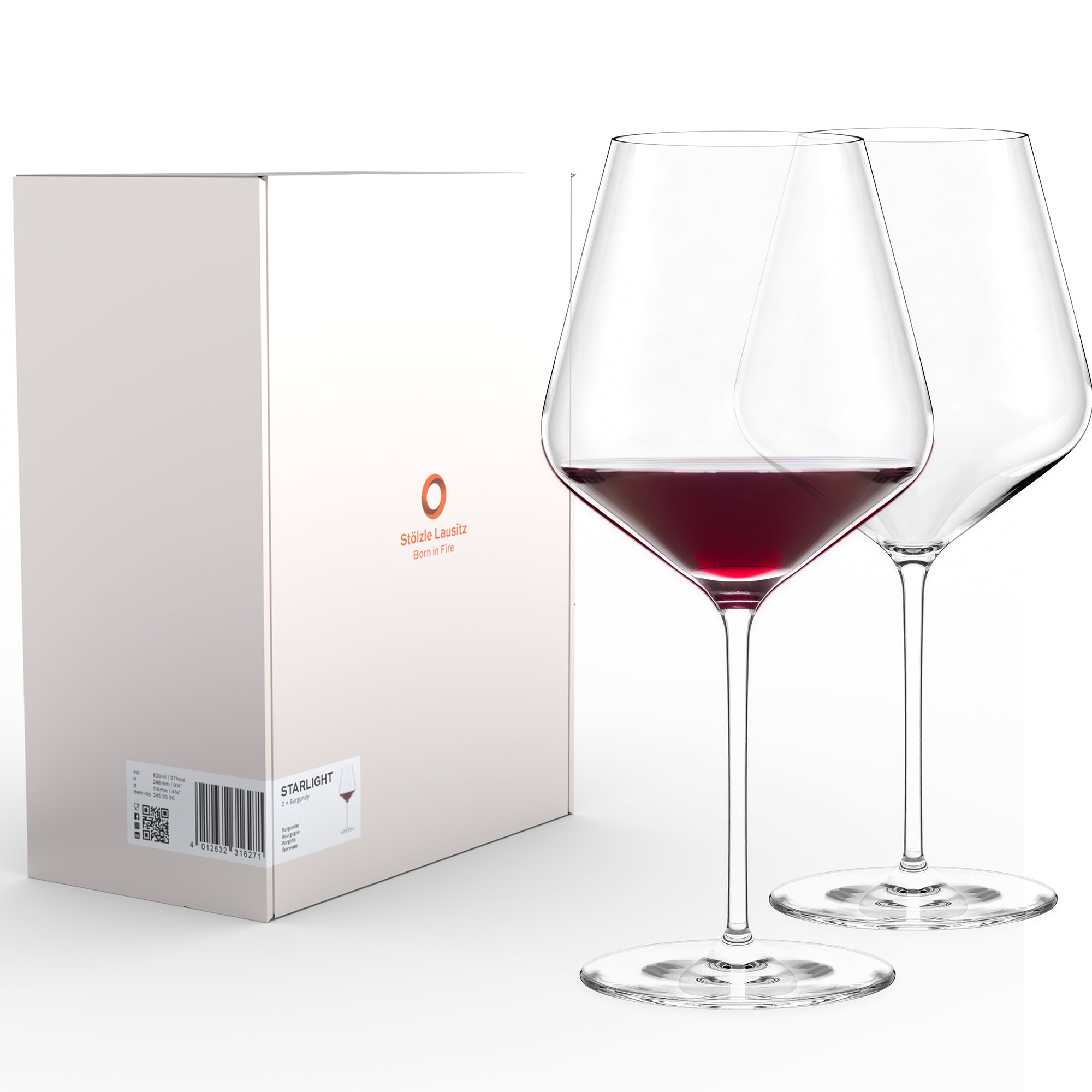 Burgunderglas STARlight 2er Set