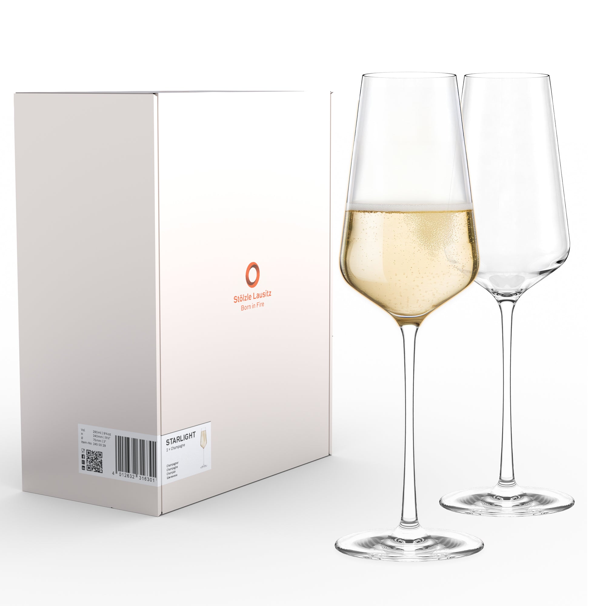 Champagne Glass STARlight Set of 2