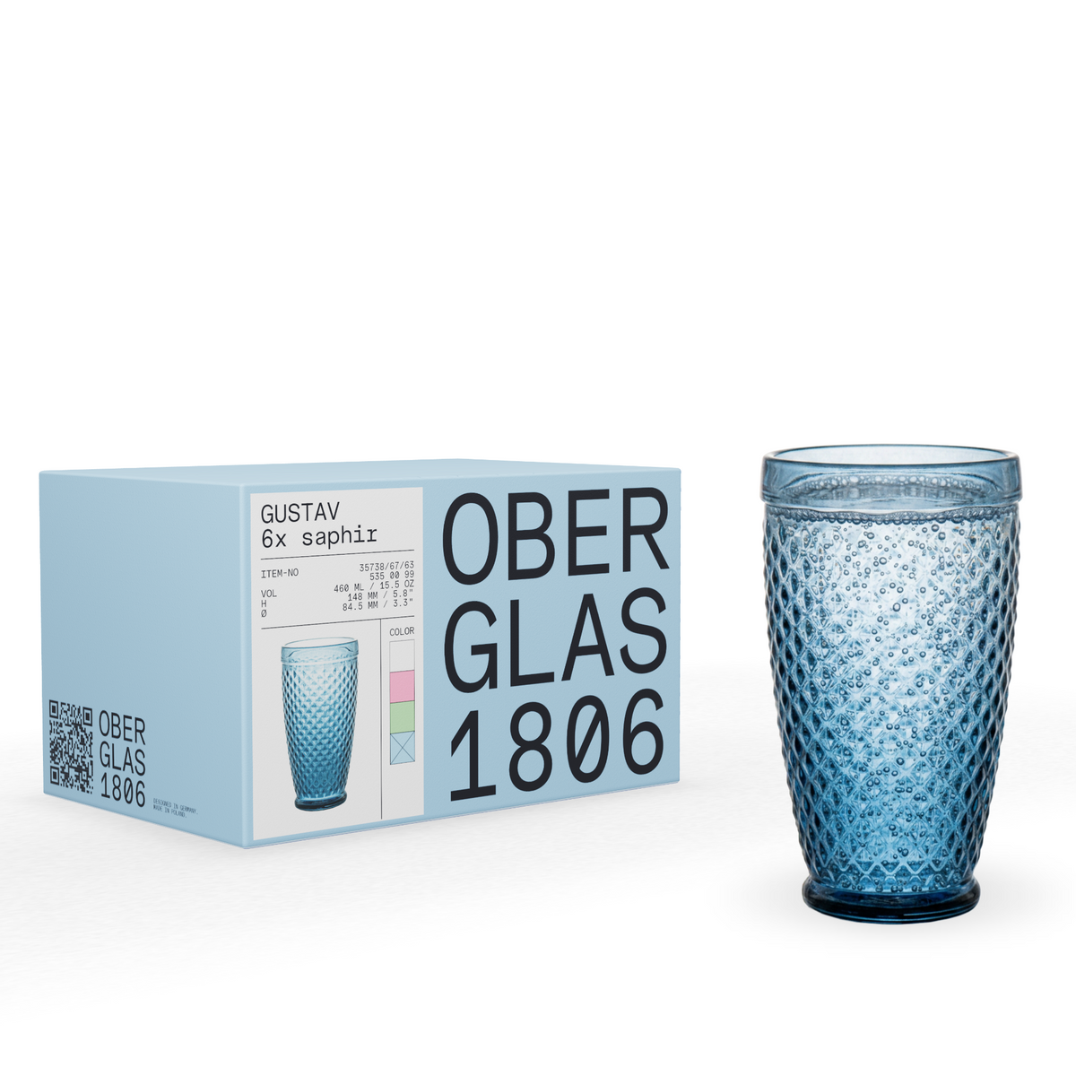 Tumbler Sapphire Gustav Set of 6