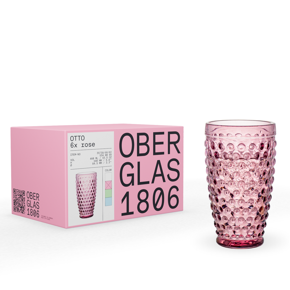 Vaso Rosé Otto set de 6