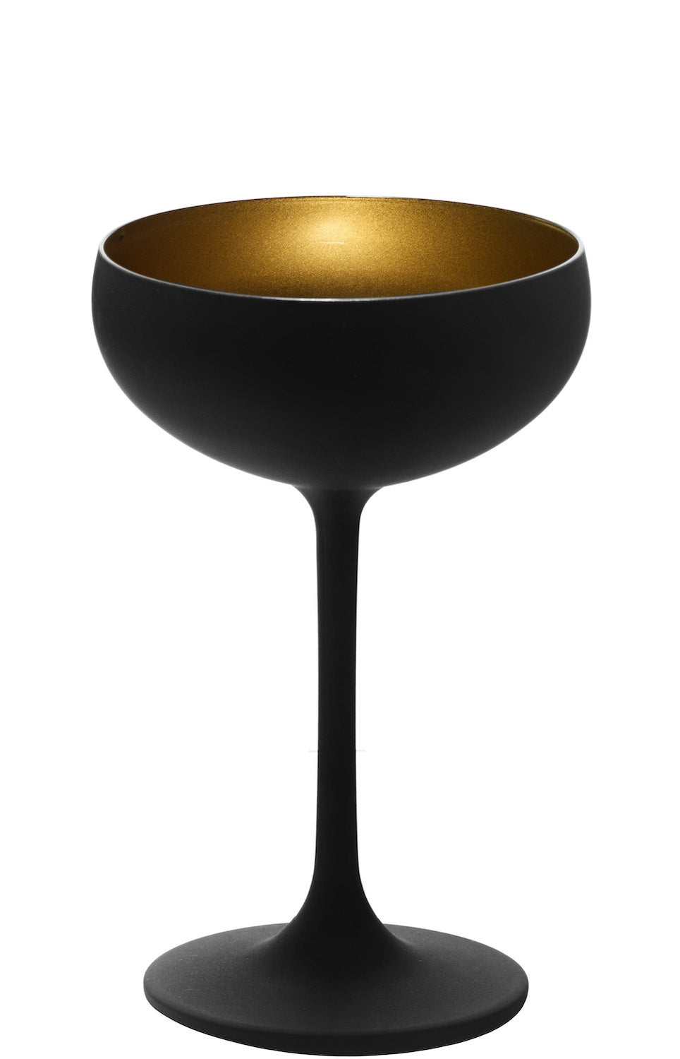 Stoelzle Lausitz Sektschale Schwarz Gold 230 ml