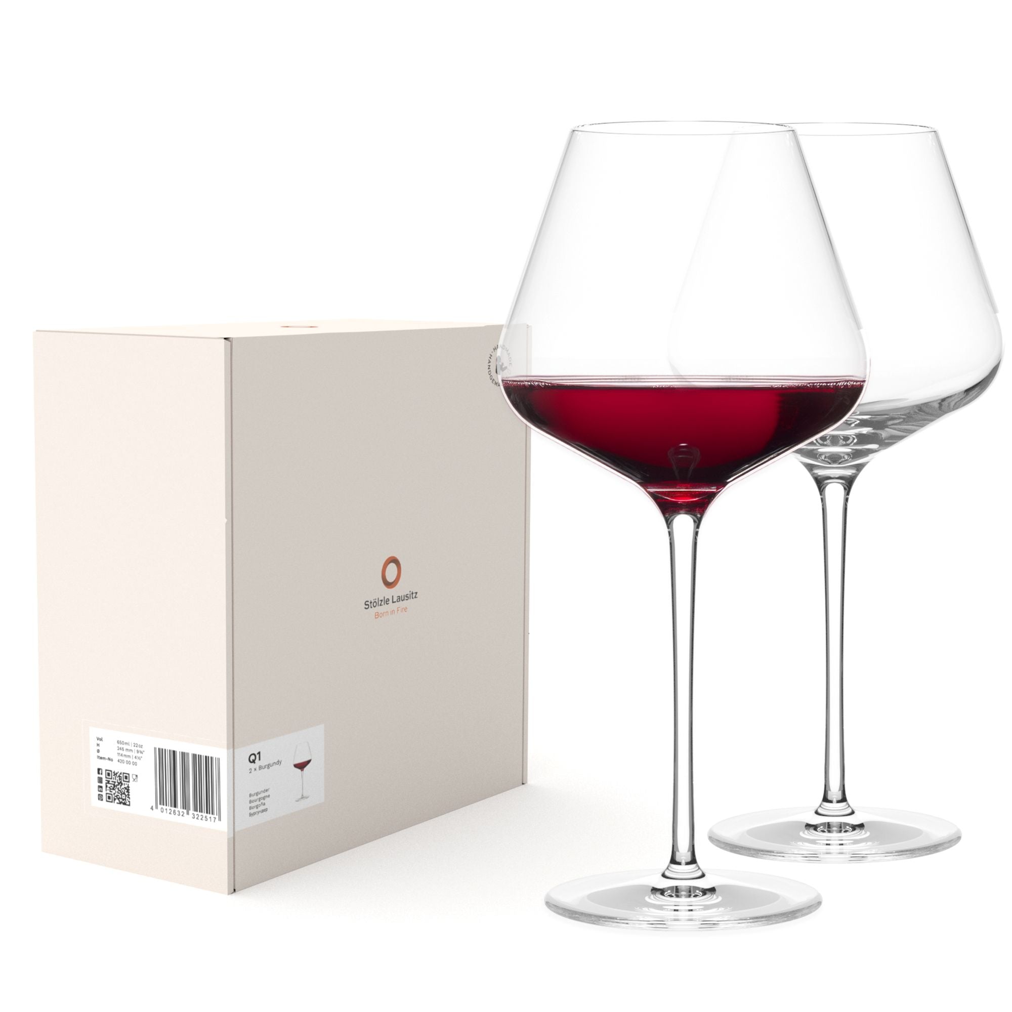 Burgunderglas Q1 2er Set