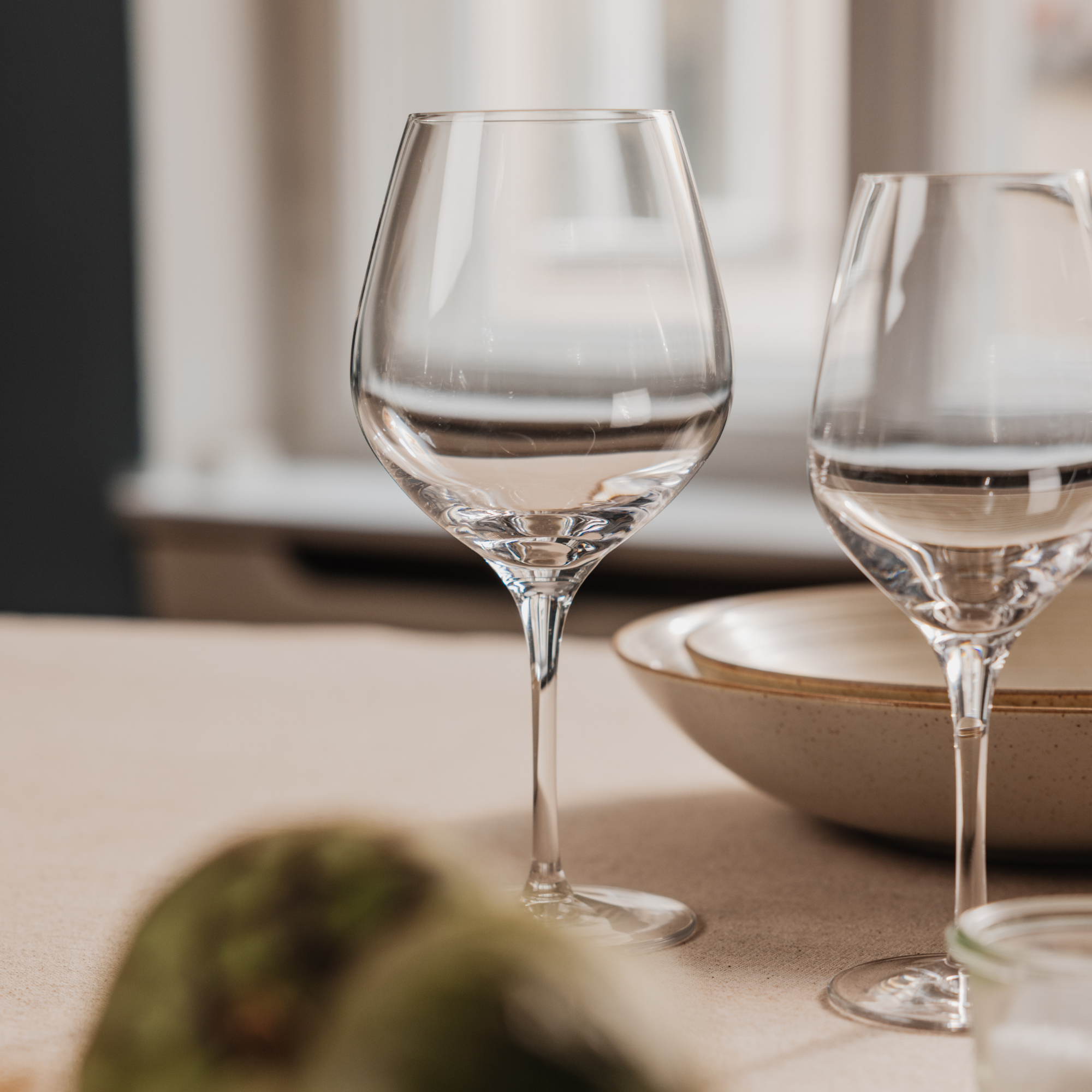 Burgundy Glass Exquisit Set of 6