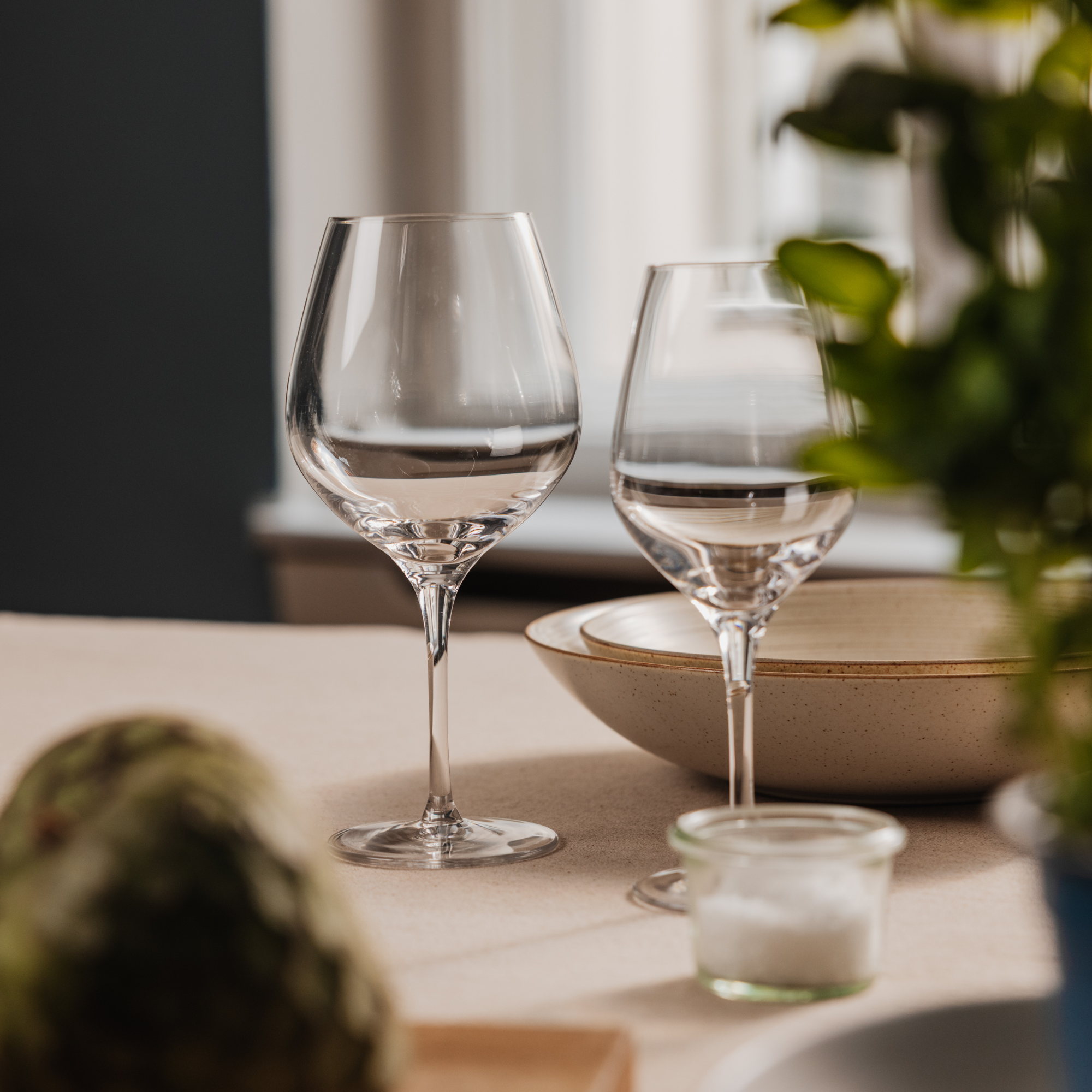 Burgundy Glass Exquisit Set of 6