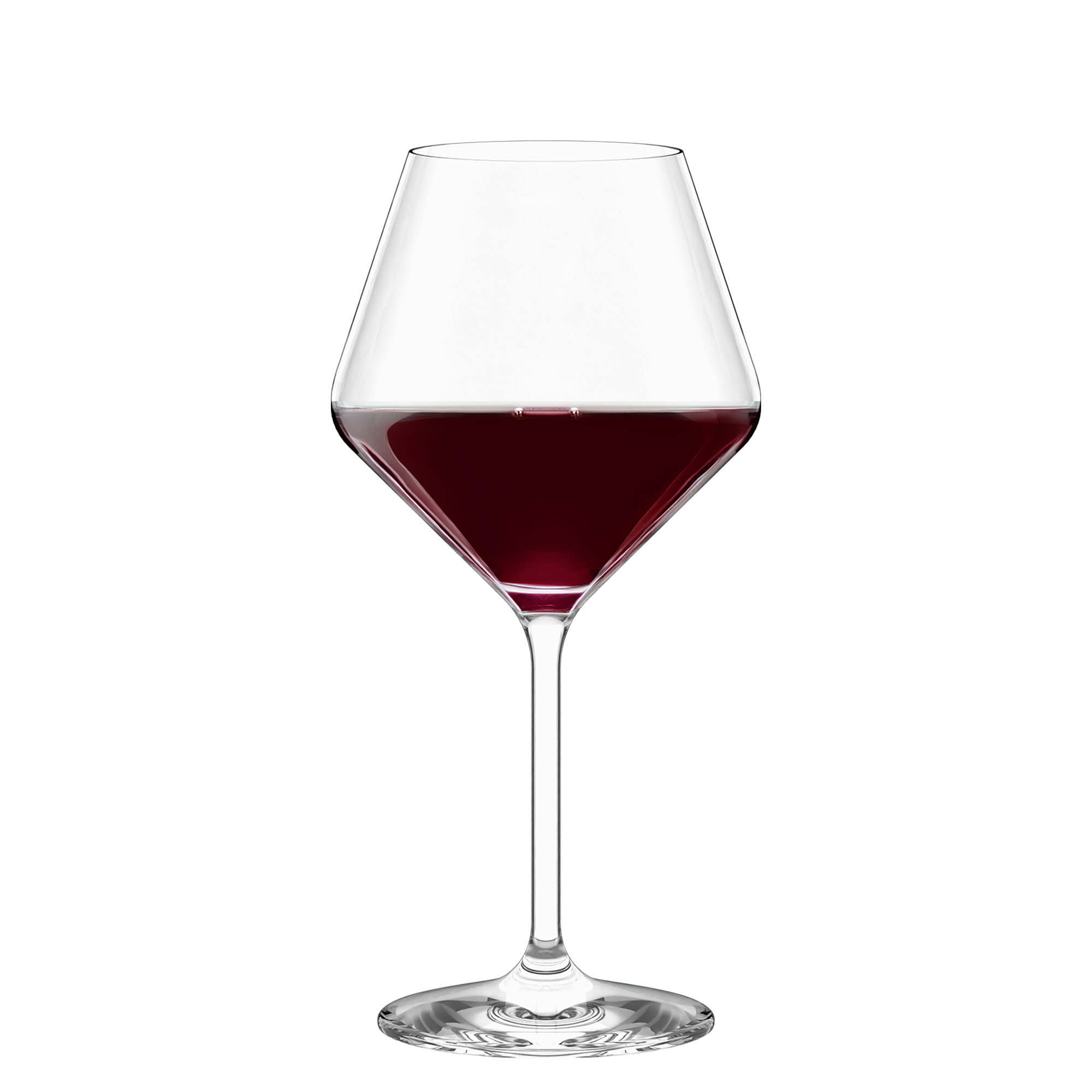 Burgundy glass Revolution Set of 2