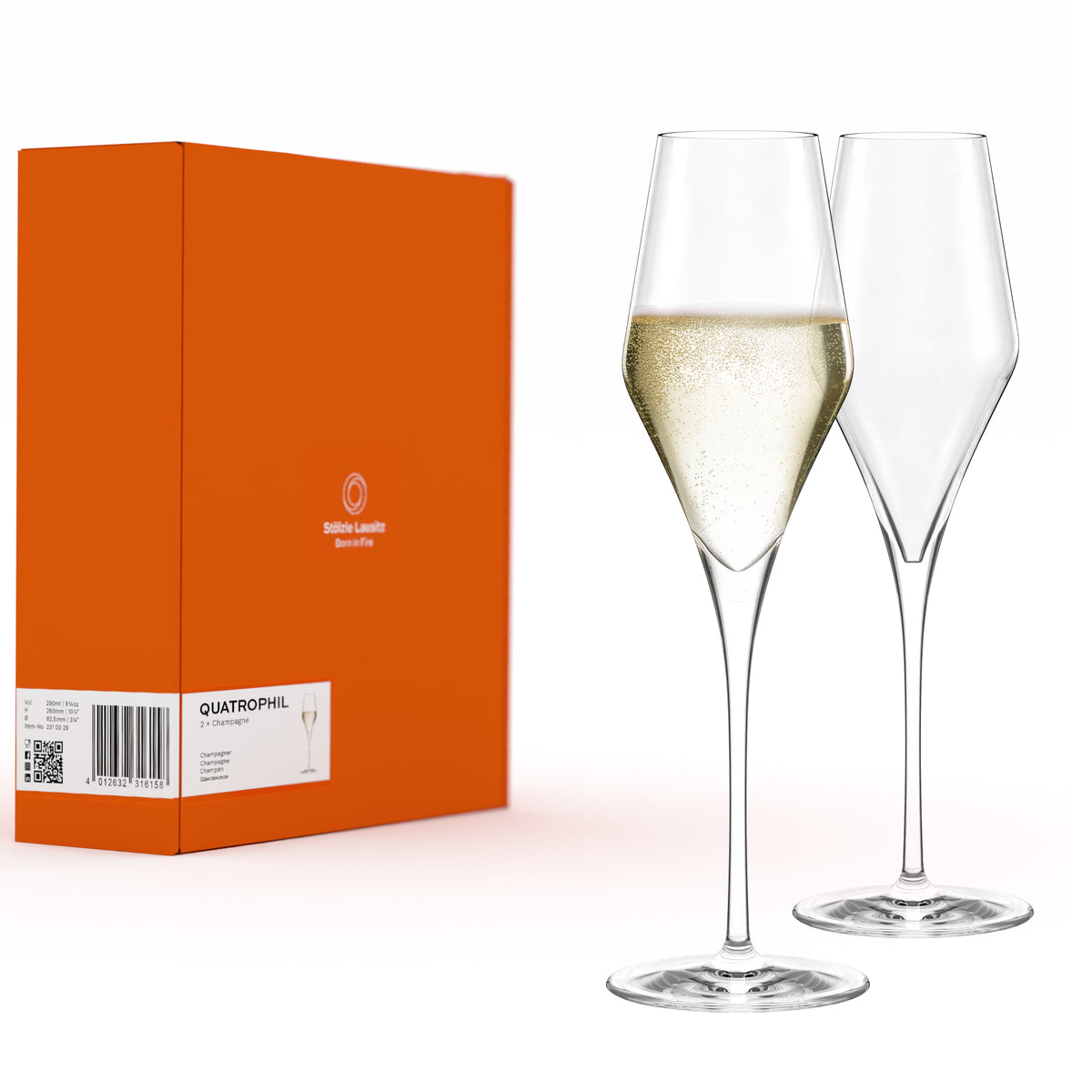 Champagnerglas Quatrophil 2er Set