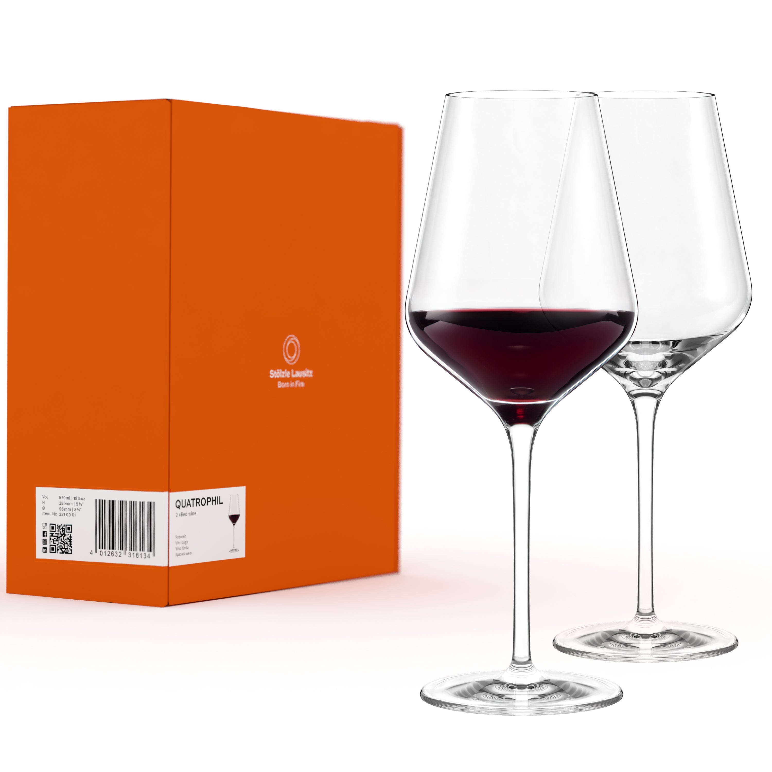 Rotweinglas Quatrophil 2er Set