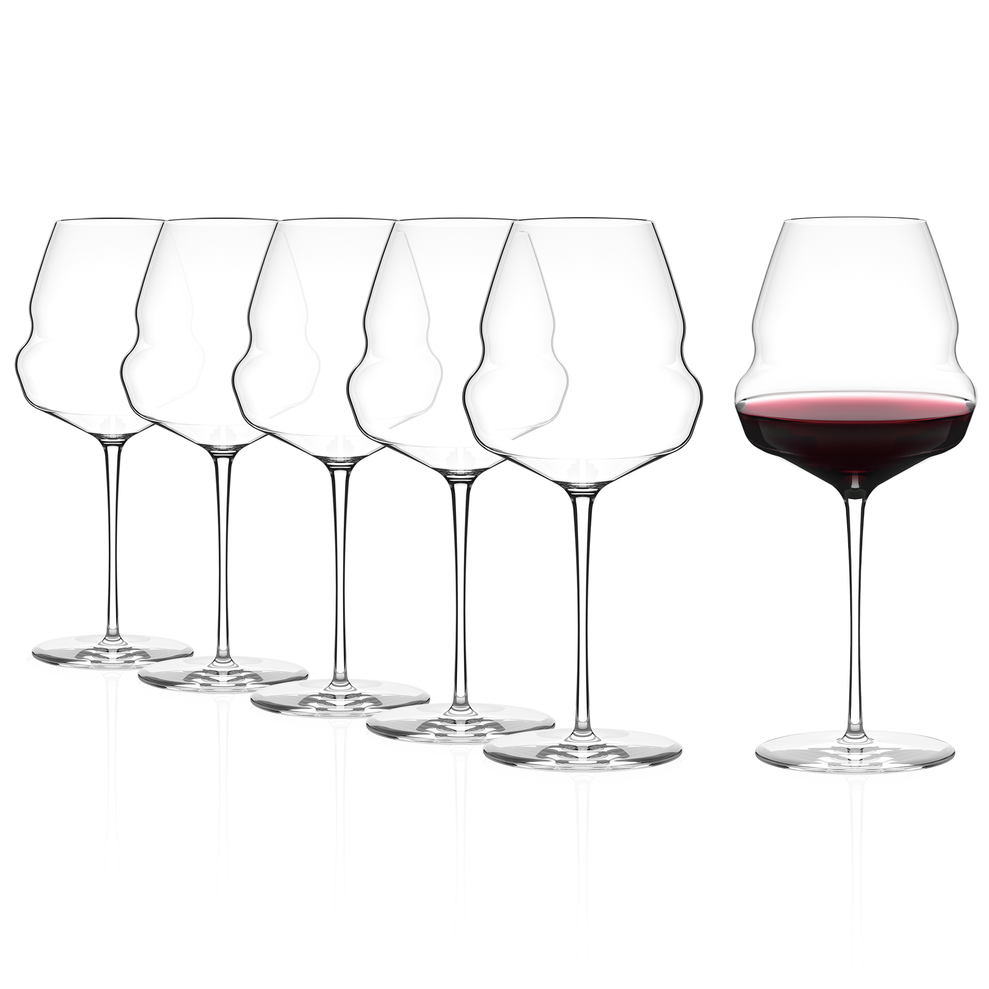 Burgunderglas Cocoon 6er Set