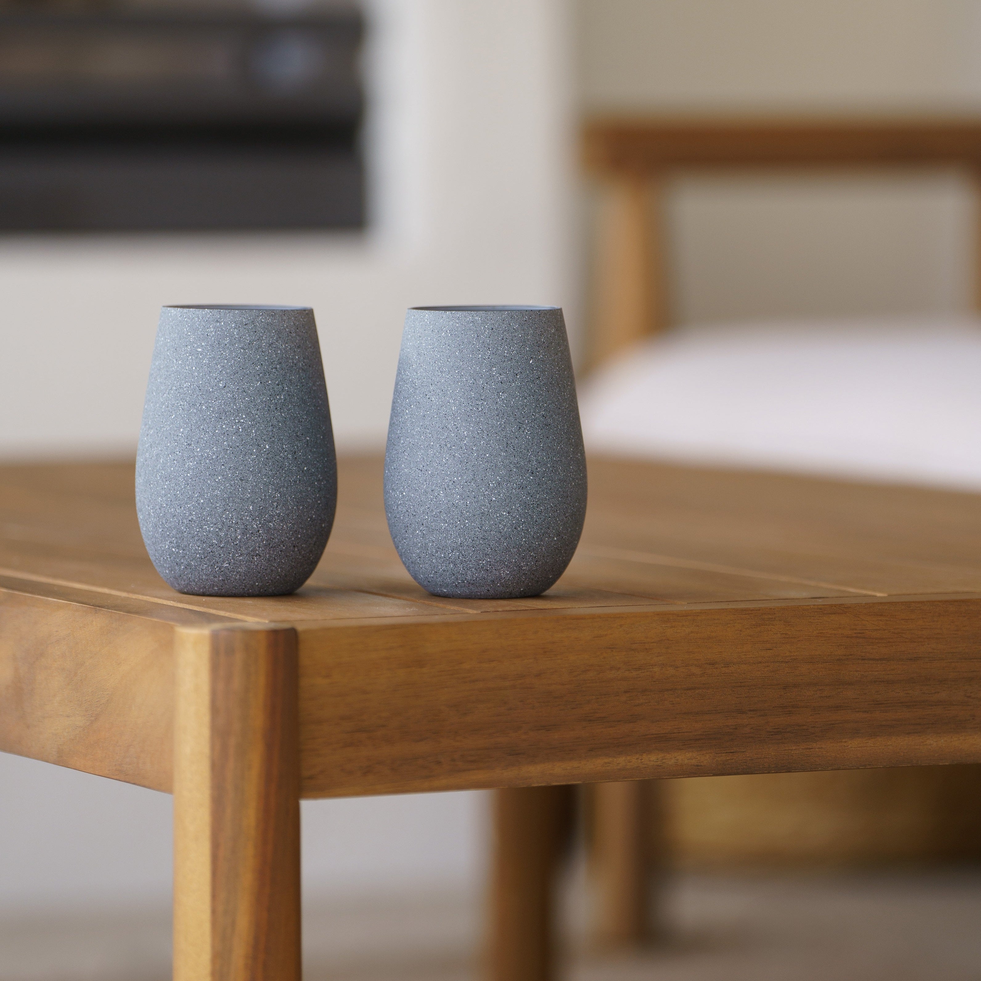 Tumbler Light gray stones Set of 6