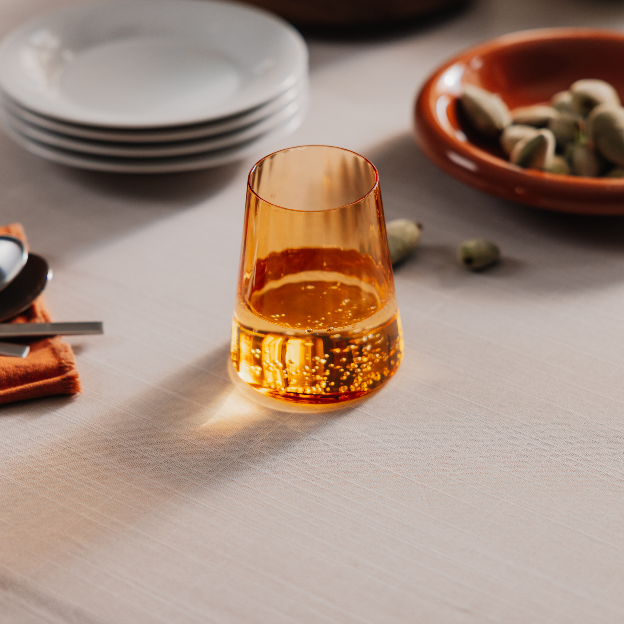 White Wine Cup Symphony Orange Set of 6