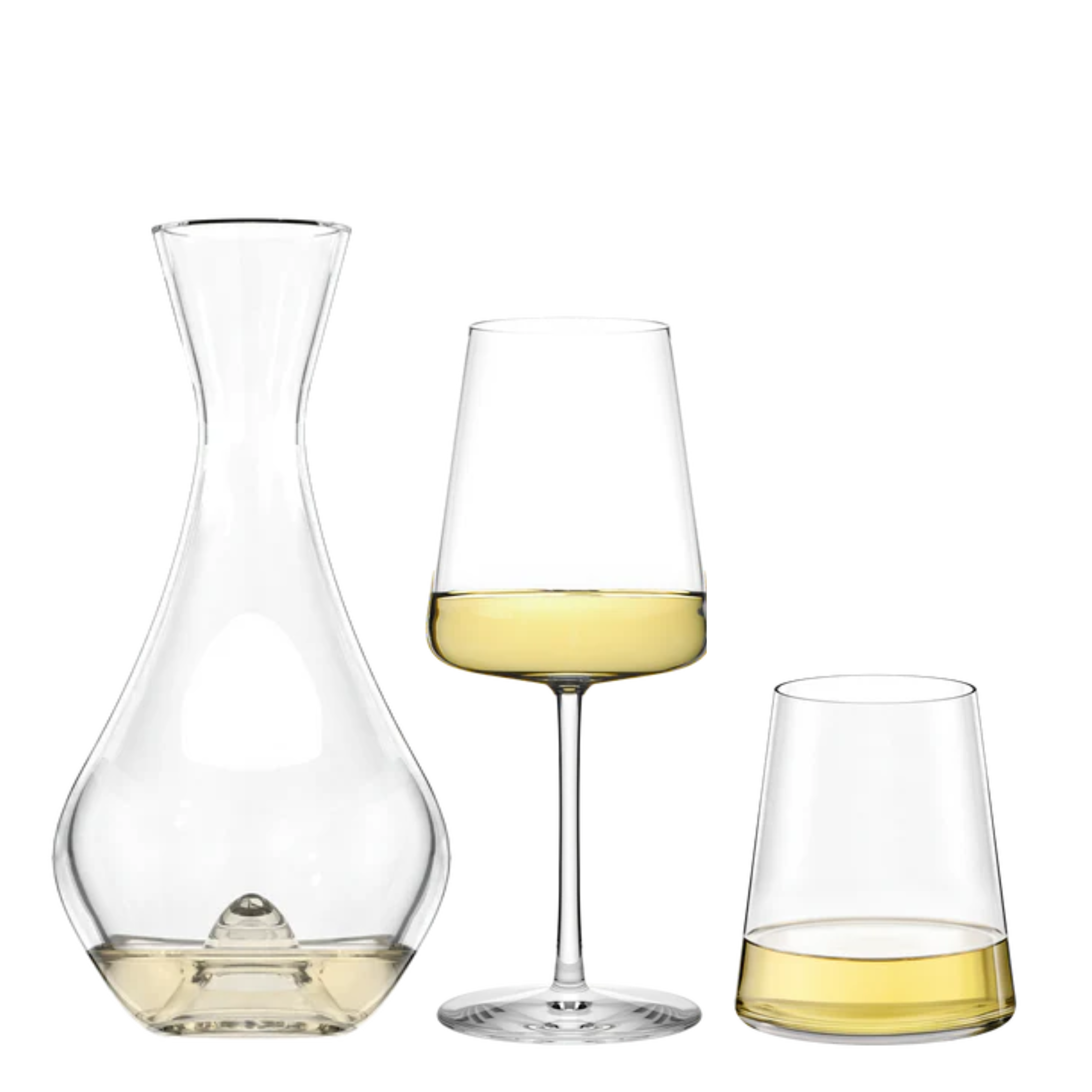 White Wine Glassware & Decanter Set of 13