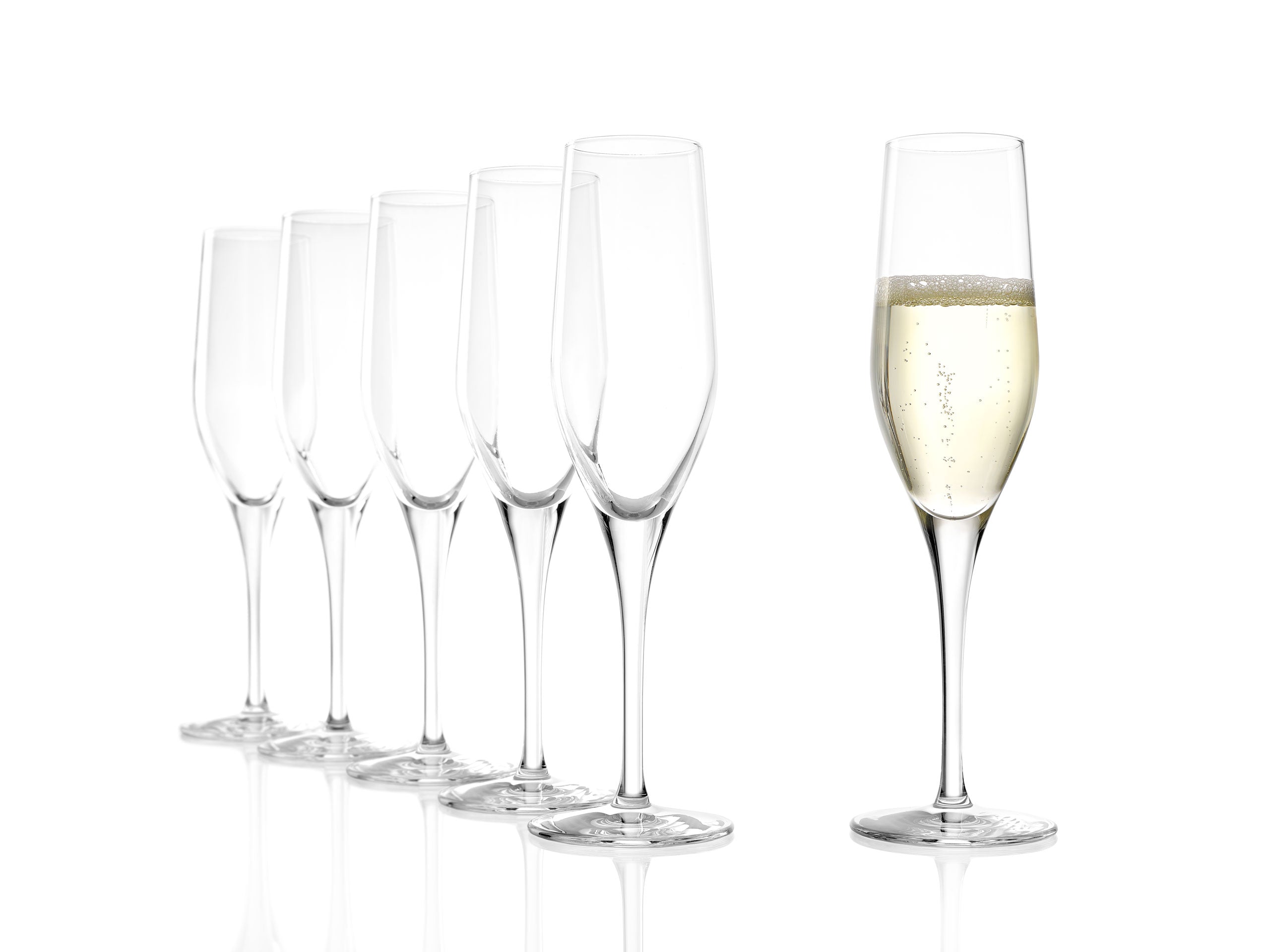 Sparkling Wine Glass Exquisit Set of 6