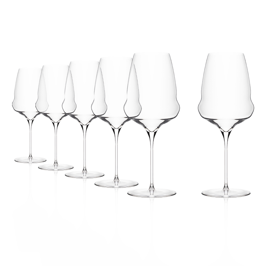 Bordeaux Glass Cocoon Set of 6