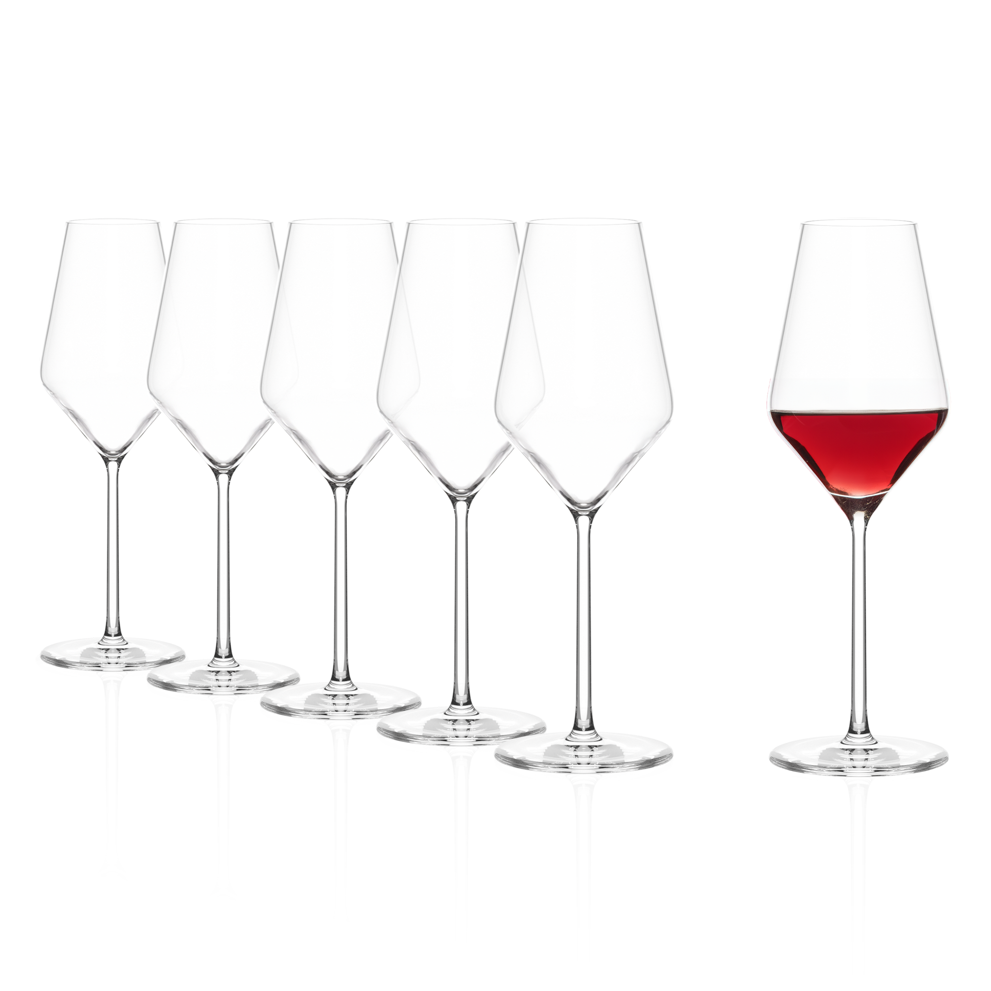 Set aus 6 Stölzle Lausitz Chianti Weingläsern für optimalen Genuss von Rotwein