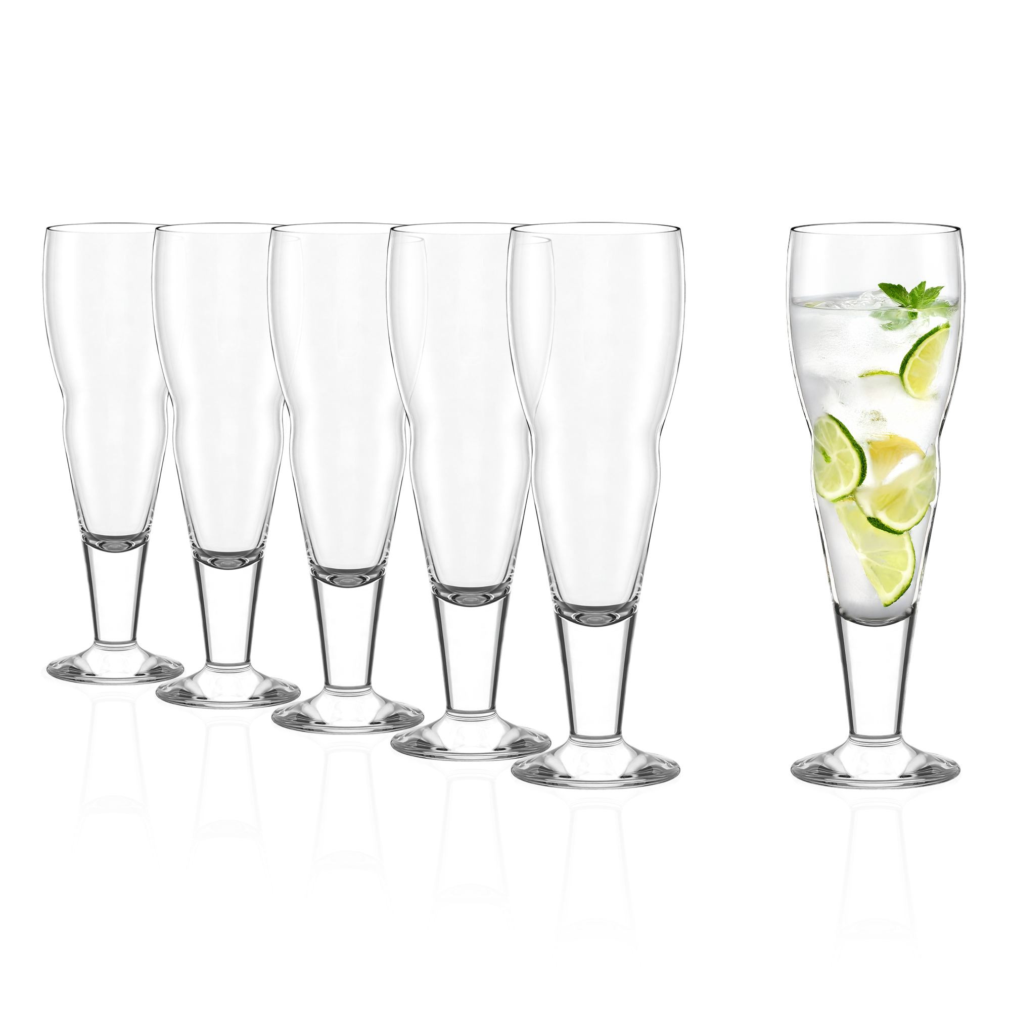 Cocktailglas Samba Set mit elegantem Design, ideal für Cocktails und Getränke mit Limetten