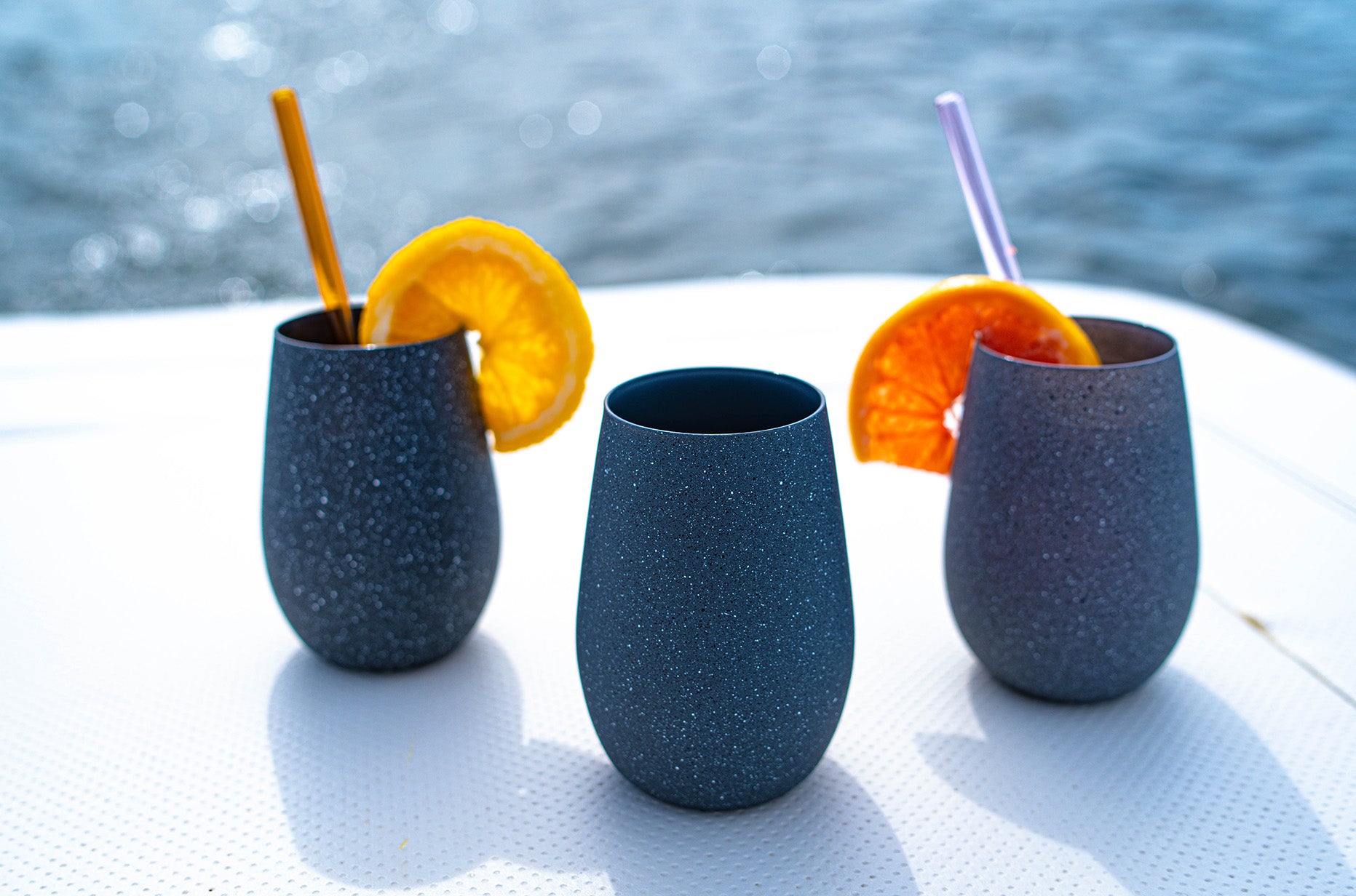 Long Drink Cup Stones pebble (light gray) Set of 6