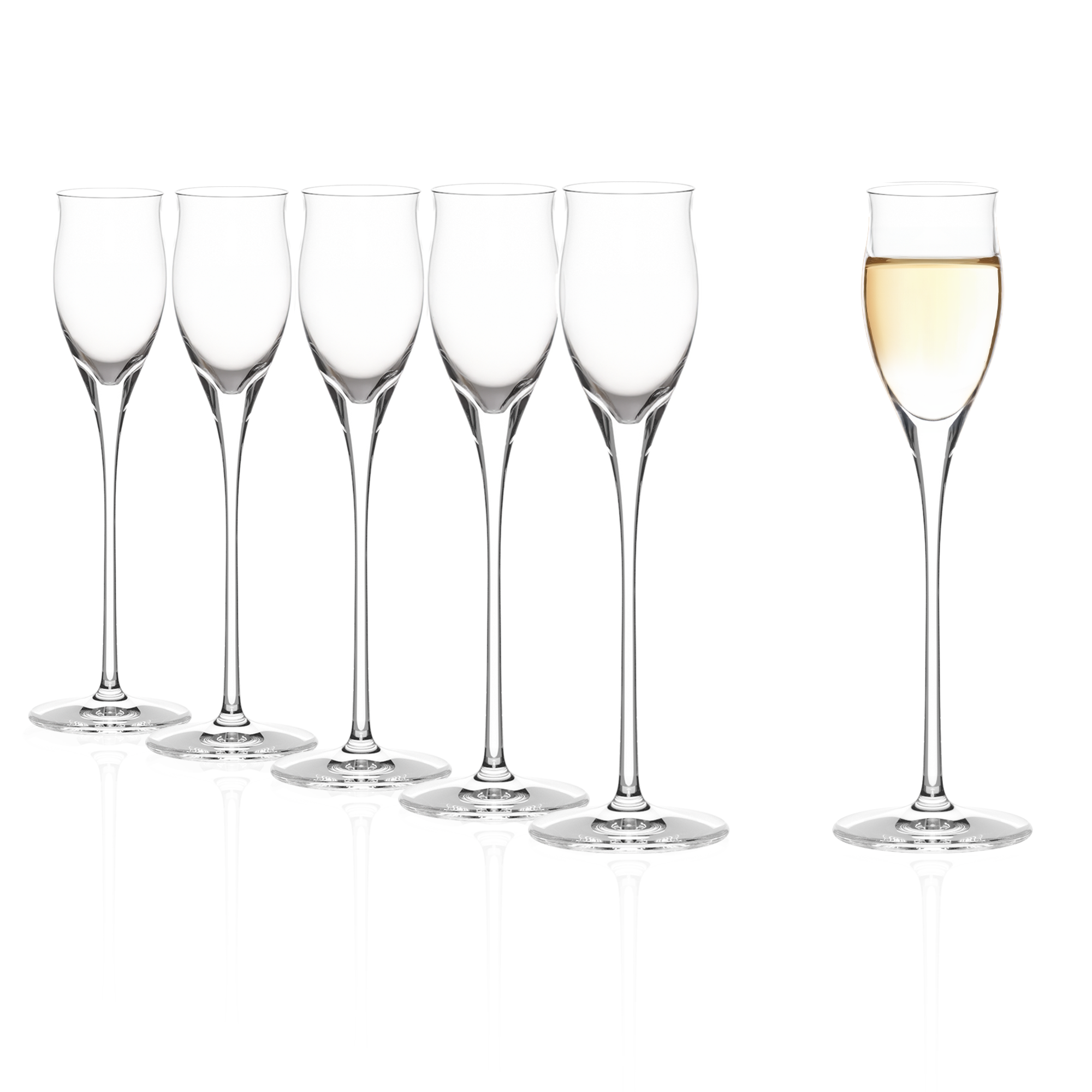 Stölzle Lausitz Edelbrand Likörglas-Set bestehend aus sechs eleganten Gläsern für edle Spirituosen