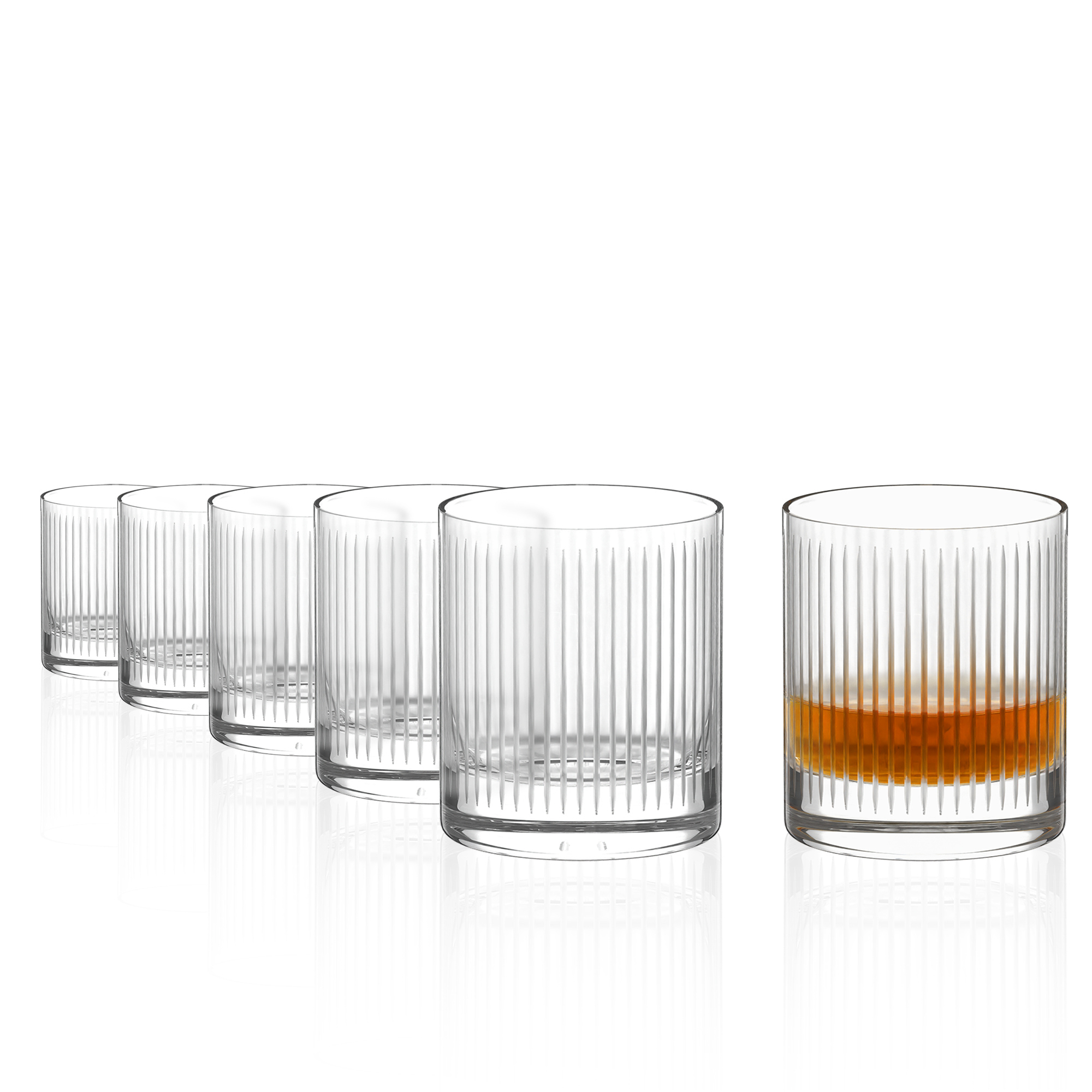 Stölzle Lausitz edle Gläser für Whisky in eleganter Rillenoptik für geschmackvolle Getränkepräsentation