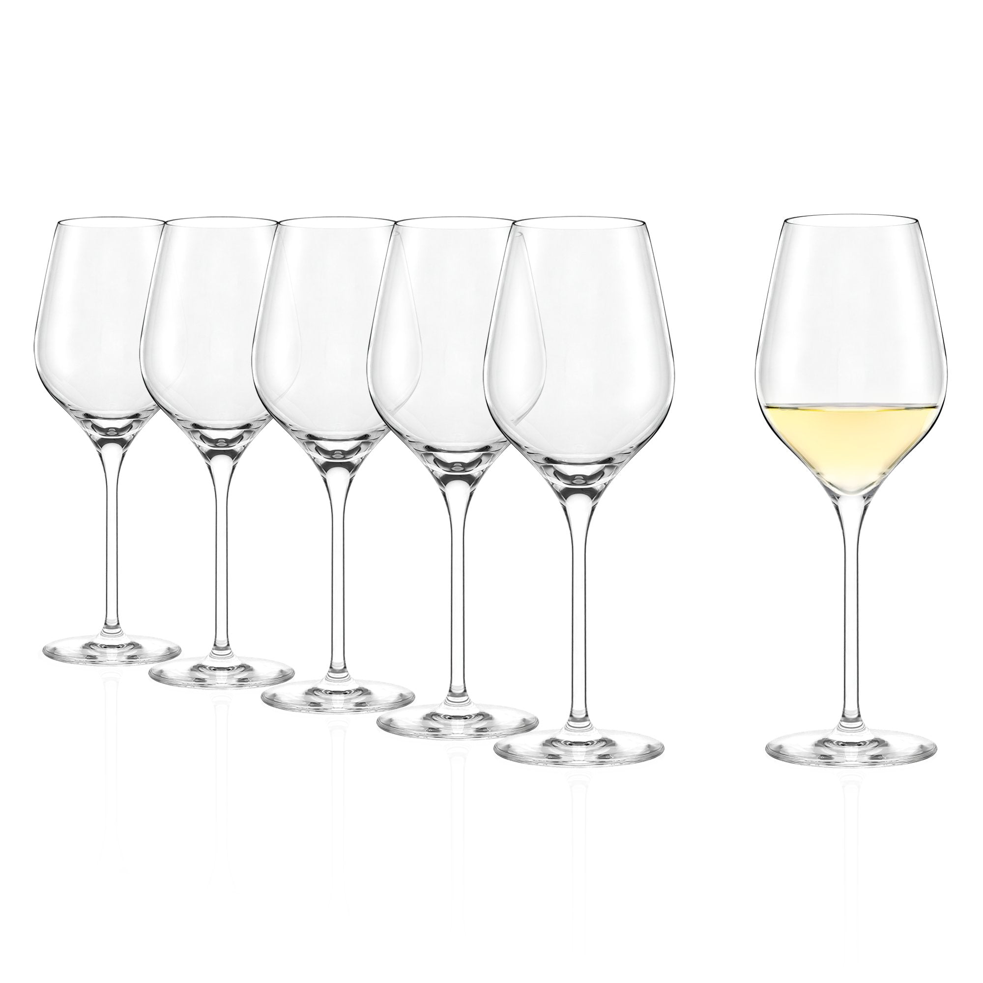 Stölzle Lausitz edle Weißweingläser kaufen, Set von sechs Gläsern für elegantes Servieren von Weißwein
