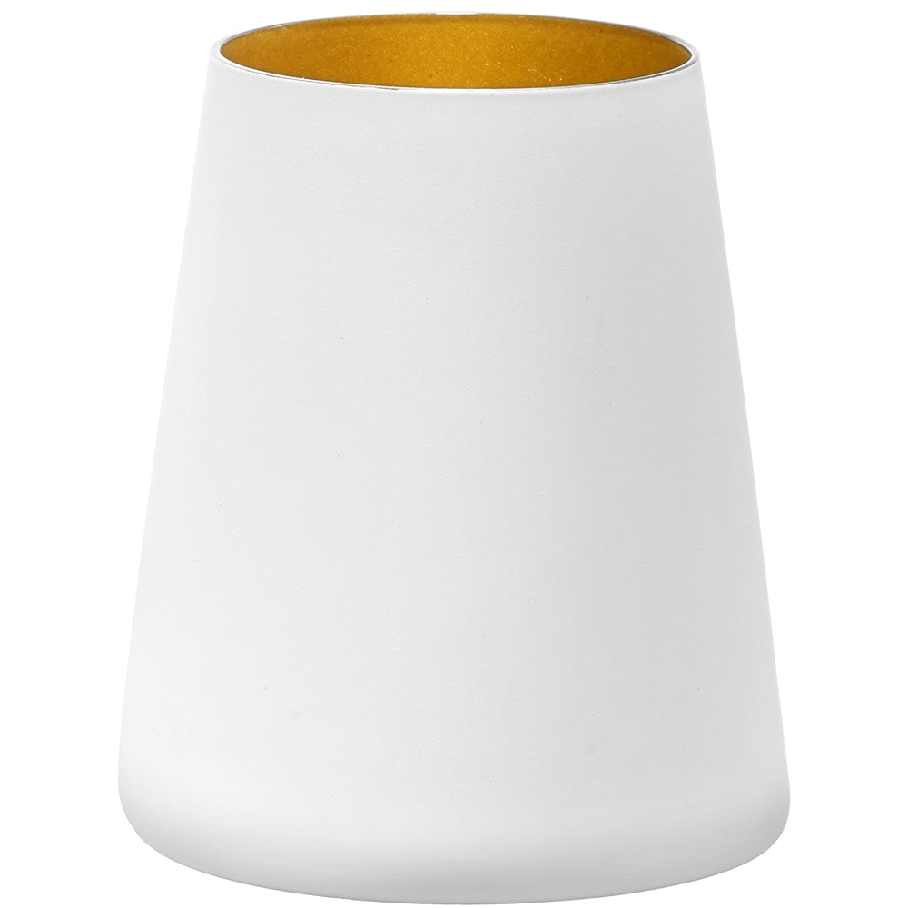 Stoelzle Lausitz Becher Power Weiß-Gold 380 ml