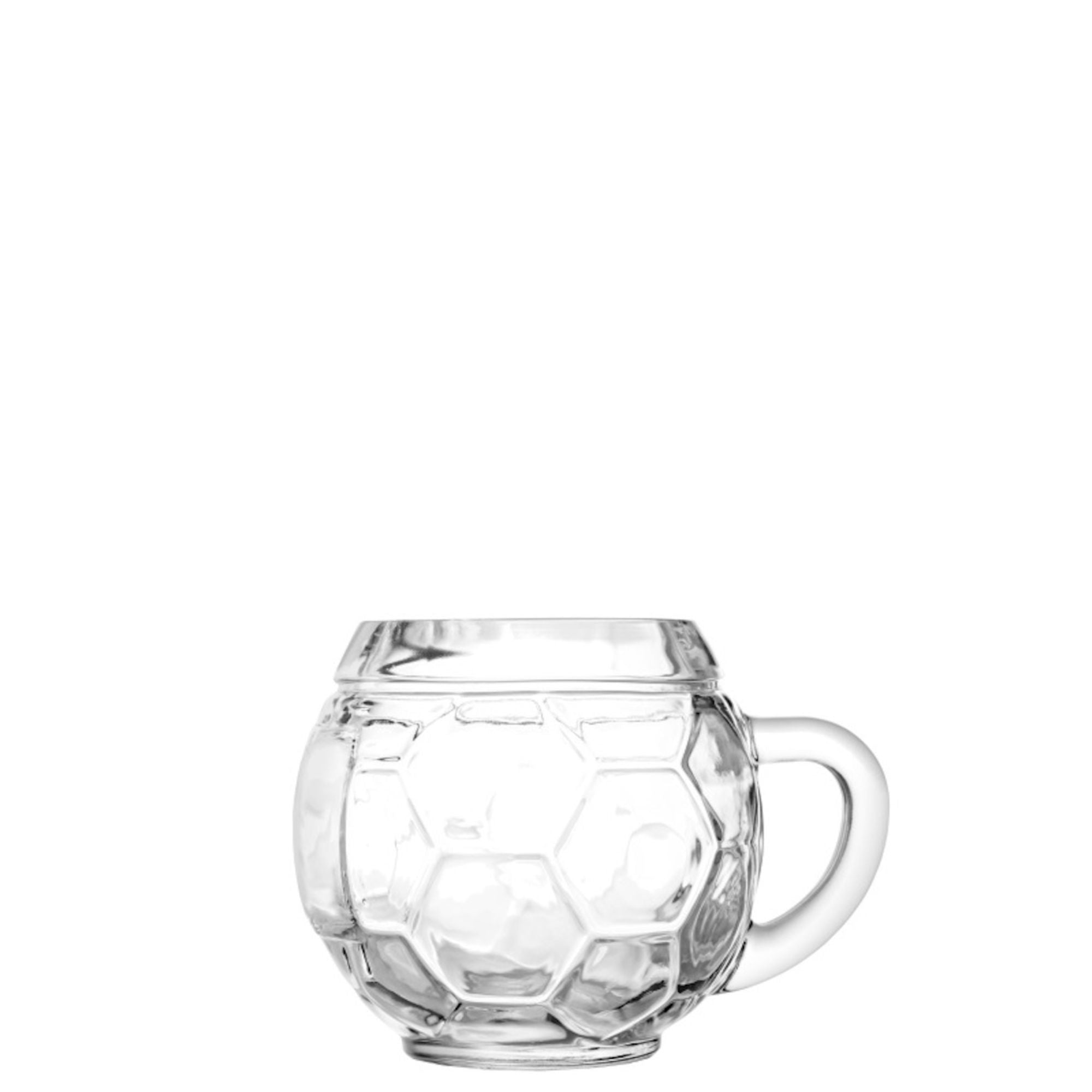 Oberglas Fußball Geschenk Bierglas in Form eines Fußballs für Fußballfans und Geschenkideen