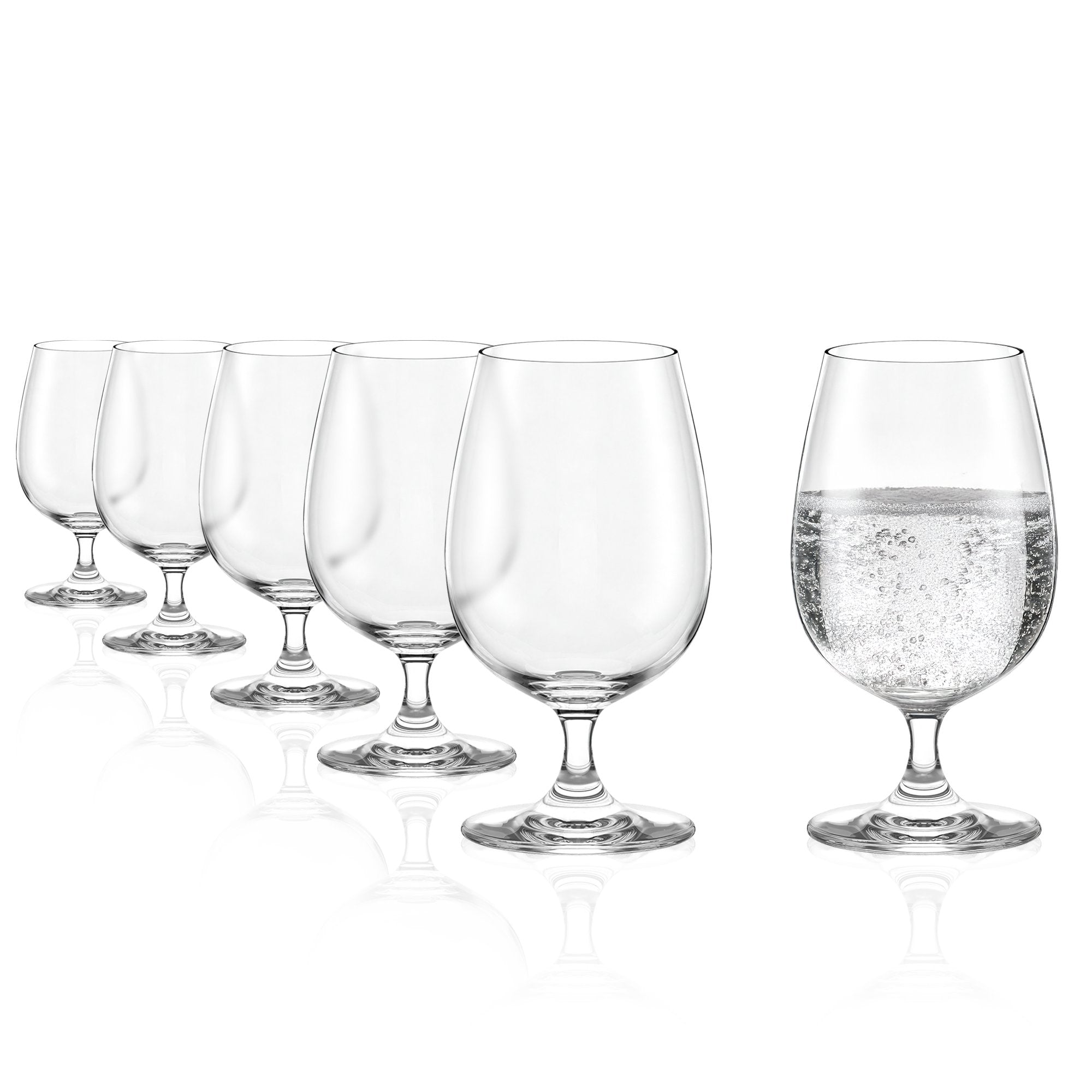 Set mit 6 eleganten Gläsern für Mineralwasser kaufen, perfekt für festliche Anlässe und den Alltag