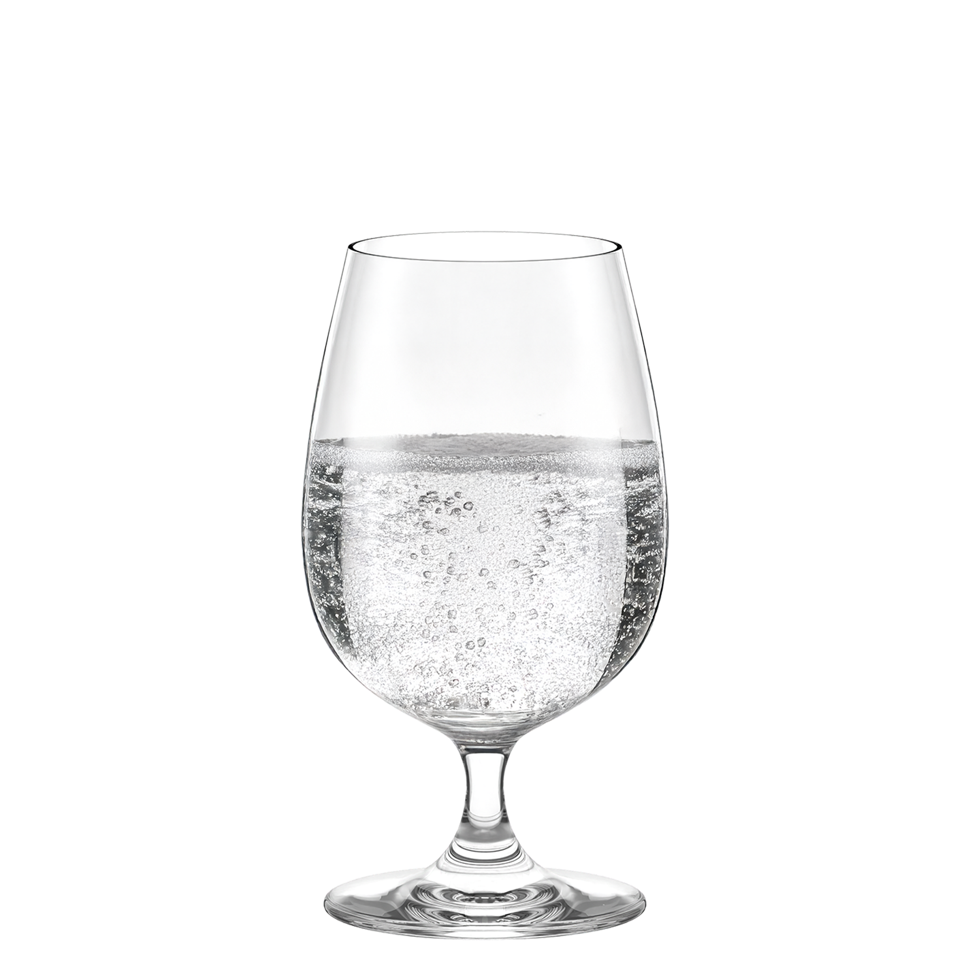 Elegantes Stölzle Lausitz Glas für Mineralwasser kaufen mit sprudelndem Wasser.