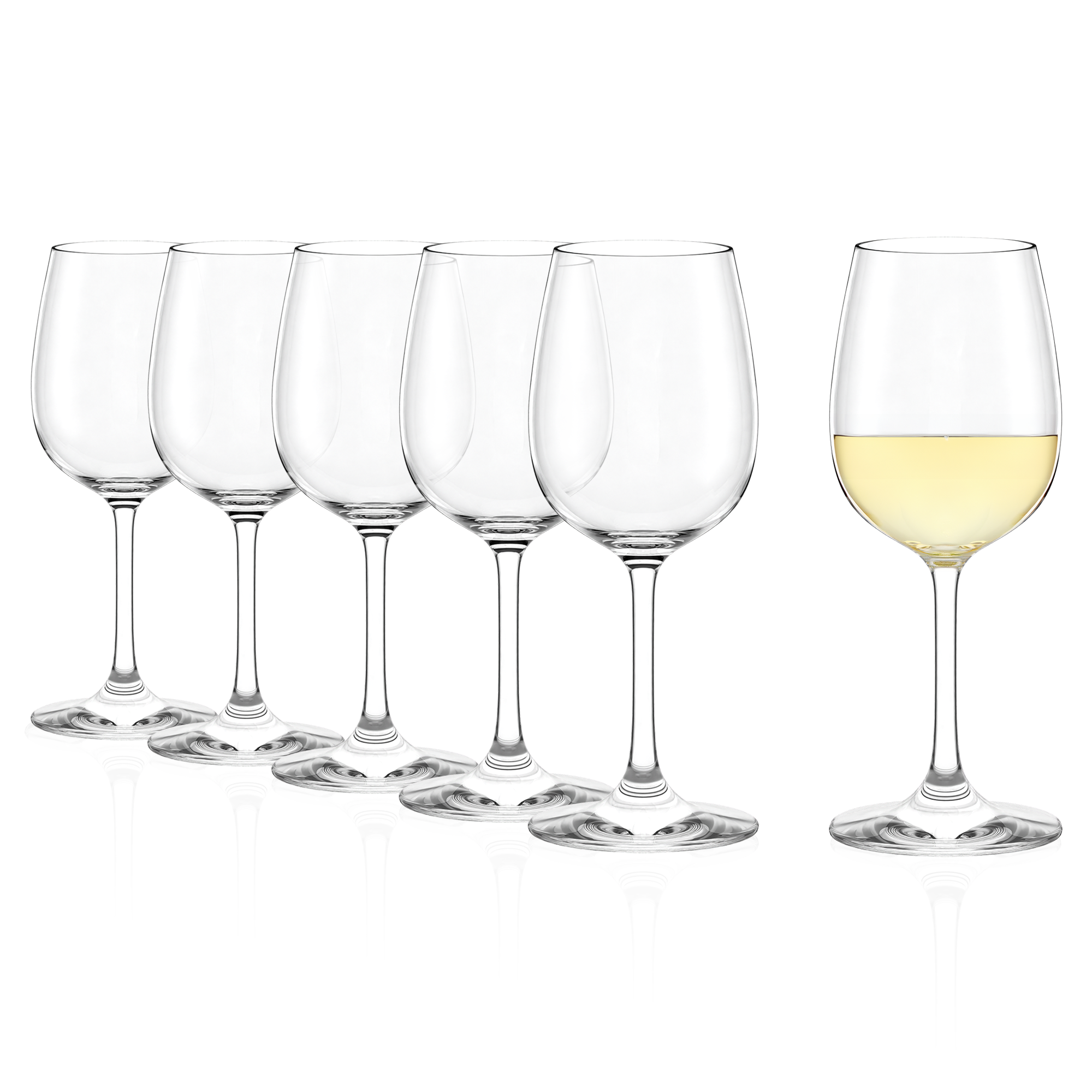 Sechsteiliges Set von Stölzle Lausitz Gläsern Made in Germany für Weinliebhaber