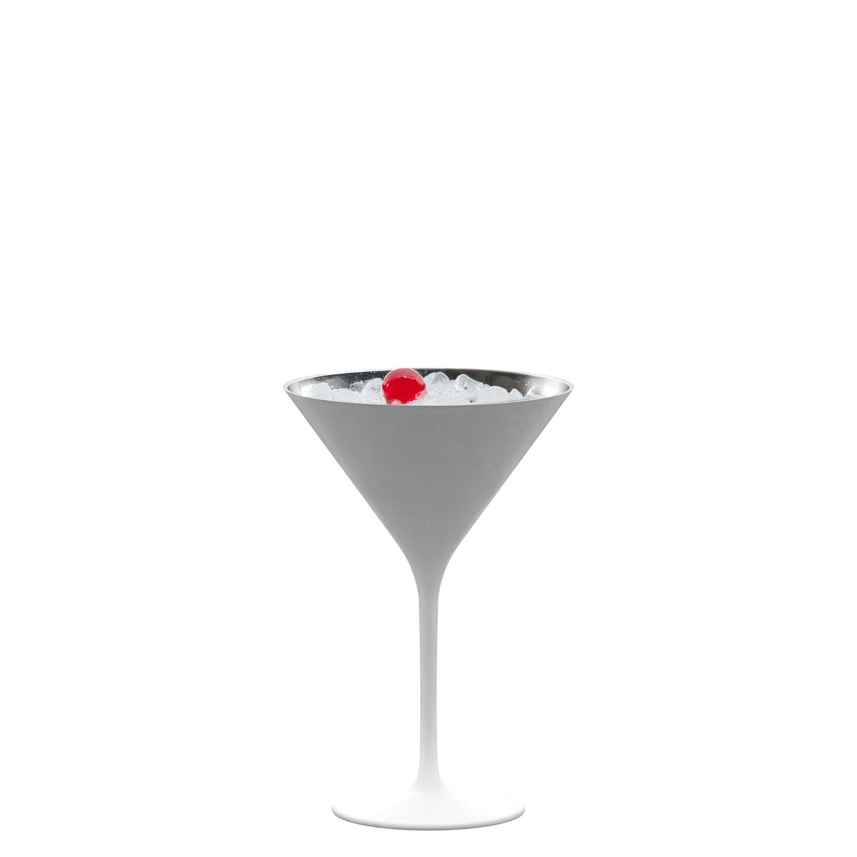 Cocktailschale Weiß/Silber Elements 6er Set