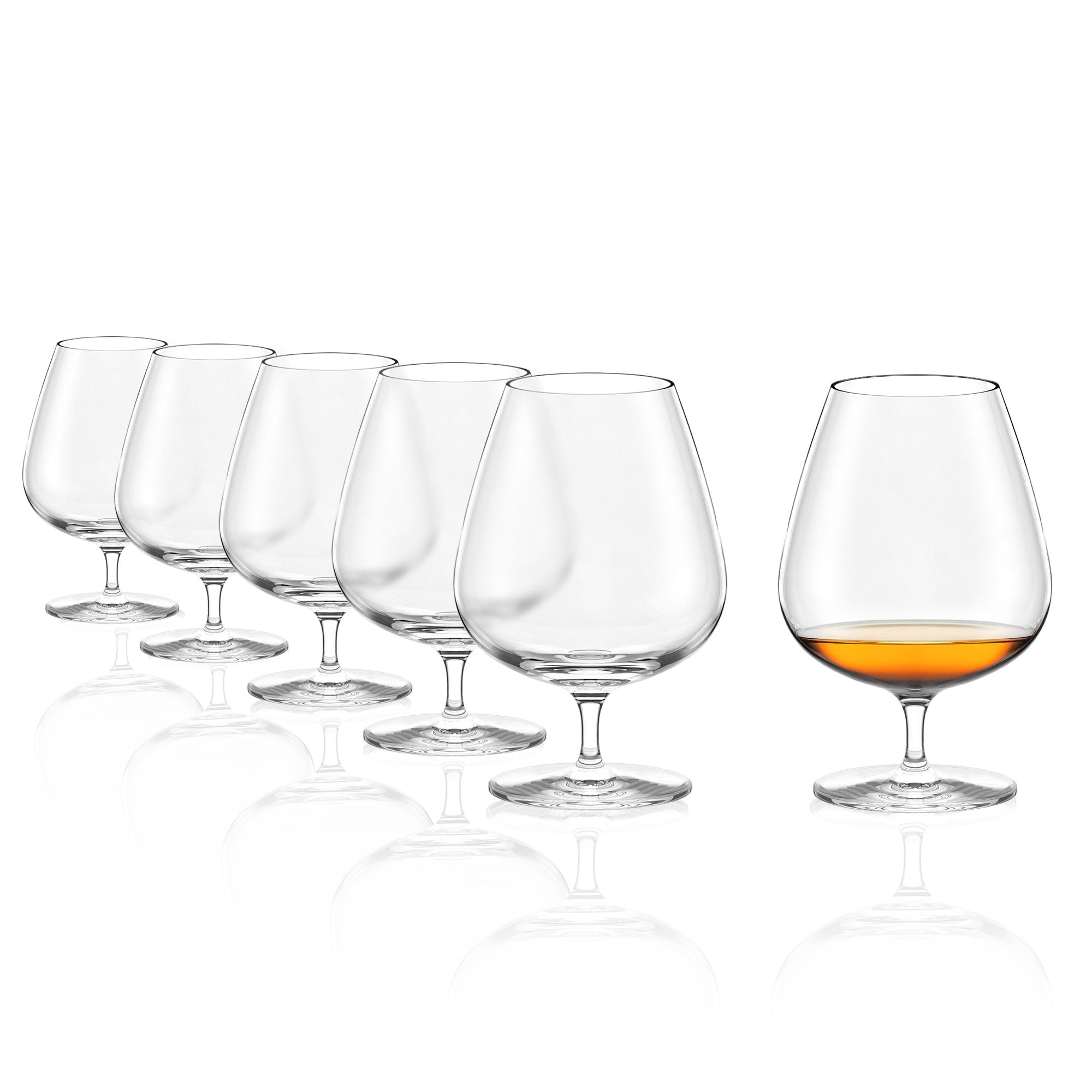 Hochwertige Cognacgläser in elegantem Design, ideal für die genussvolle Präsentation von Cognac.