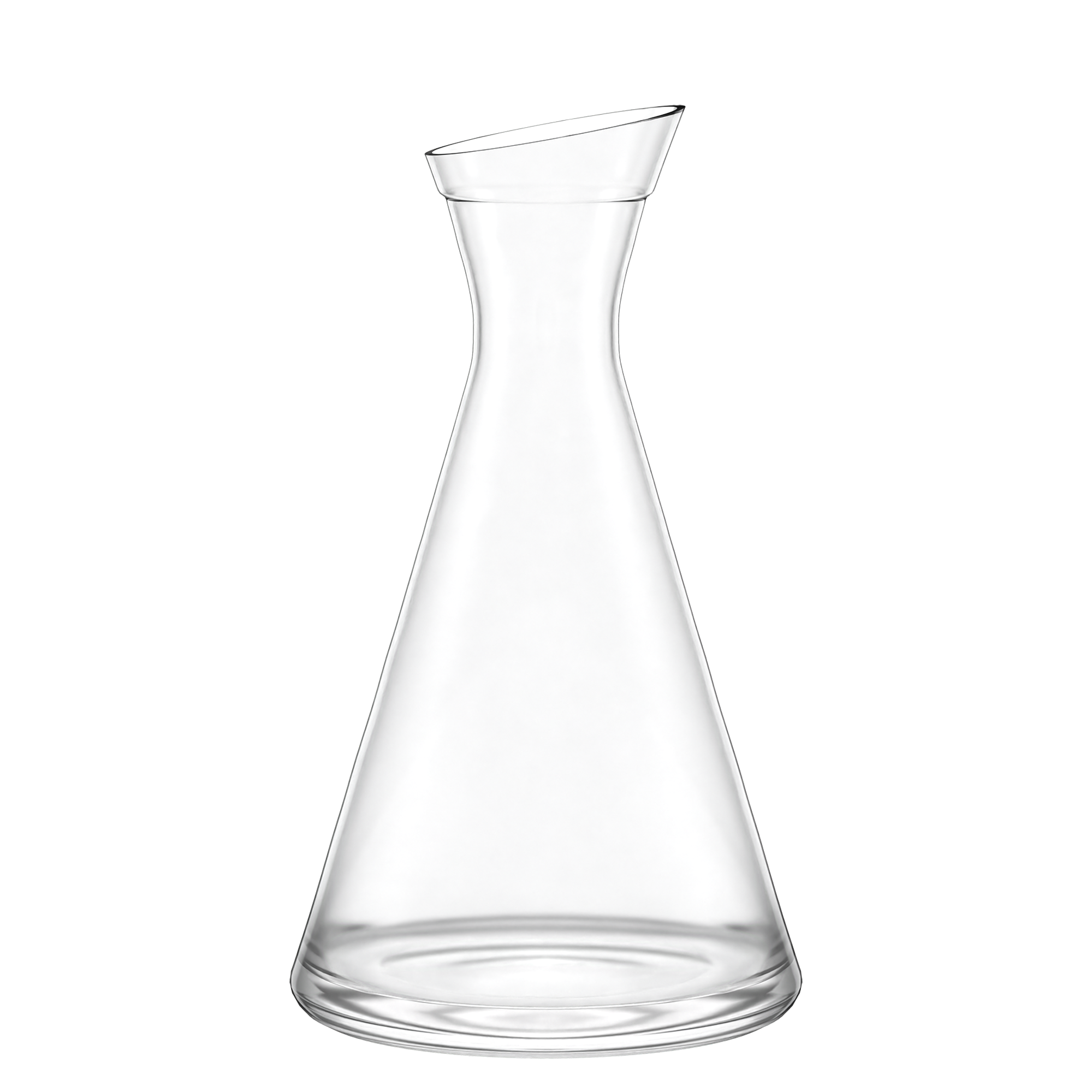 Hochwertige Karaffe Made in Germany aus klarem Glas mit schickem Design für stilvolles Servieren