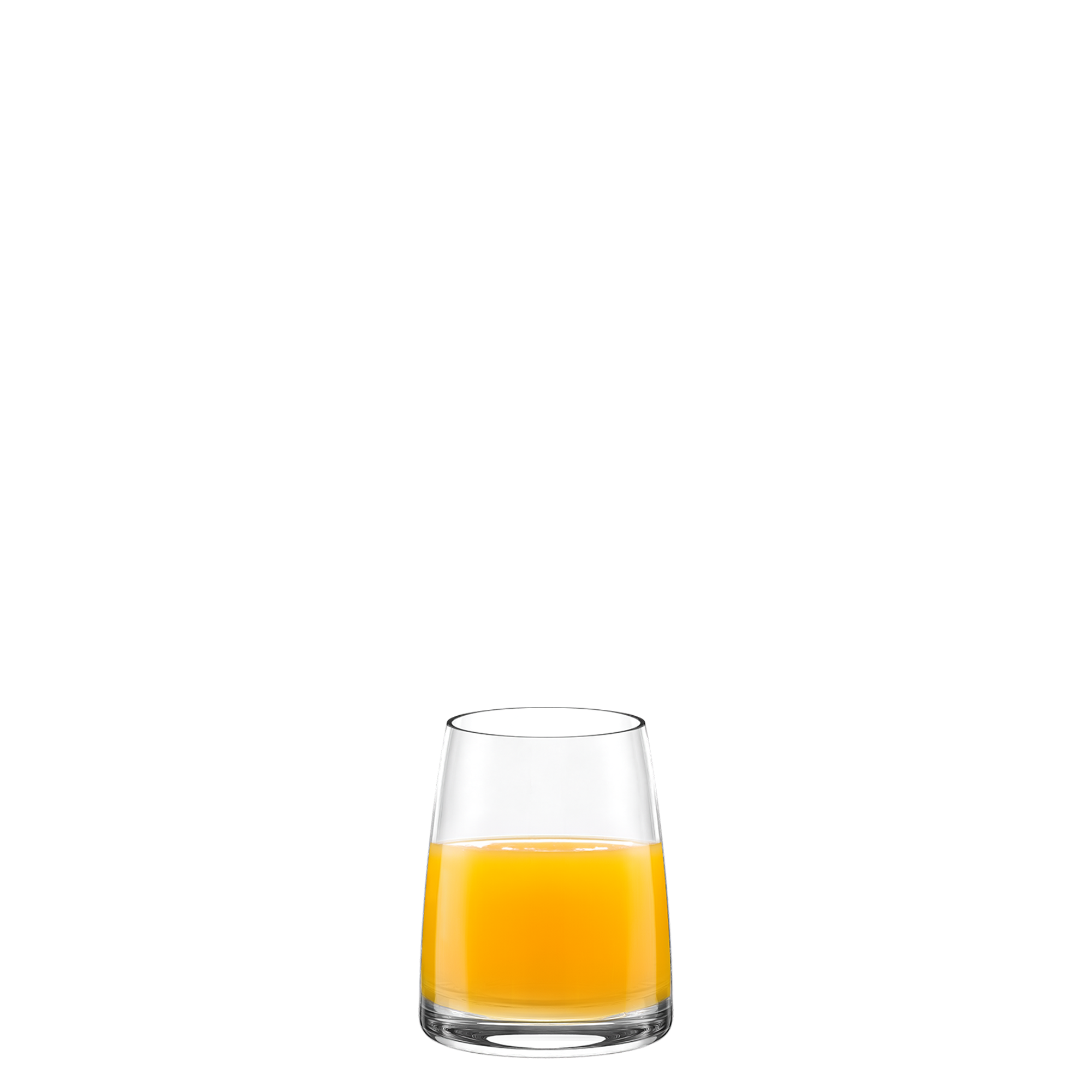 Hochwertige Saftgläser von Stölzle Lausitz mit frischem Orangensaft für stilvolles Getränkeerlebnis