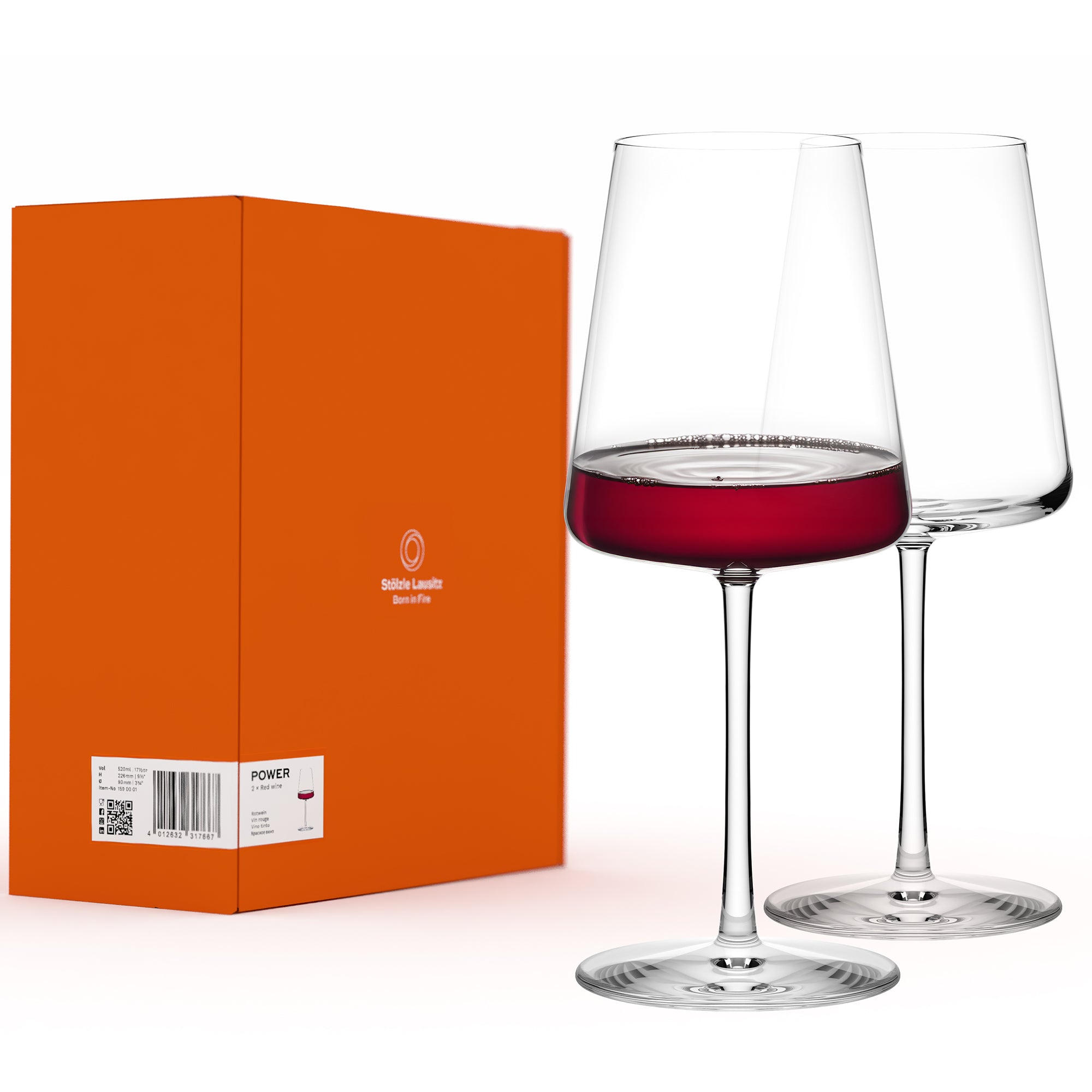 Stölzle Lausitz hochwertiges Weingläser Set mit zwei eleganten Gläsern in schöner Geschenkverpackung