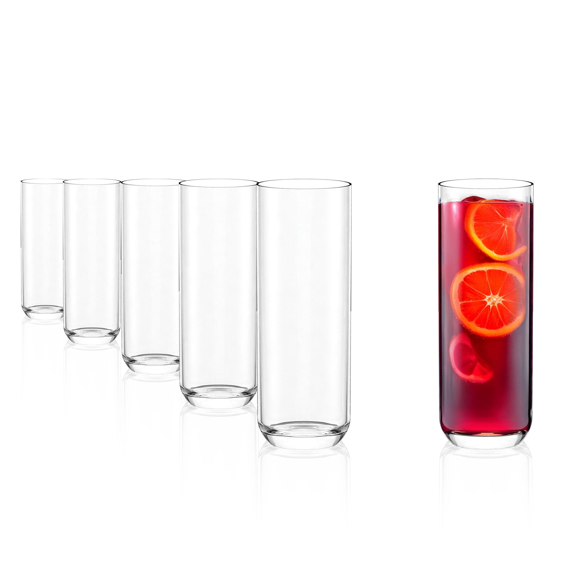 Klassische Longdrink Gläser von Stölzle Lausitz, ideal für Cocktails und erfrischende Getränke