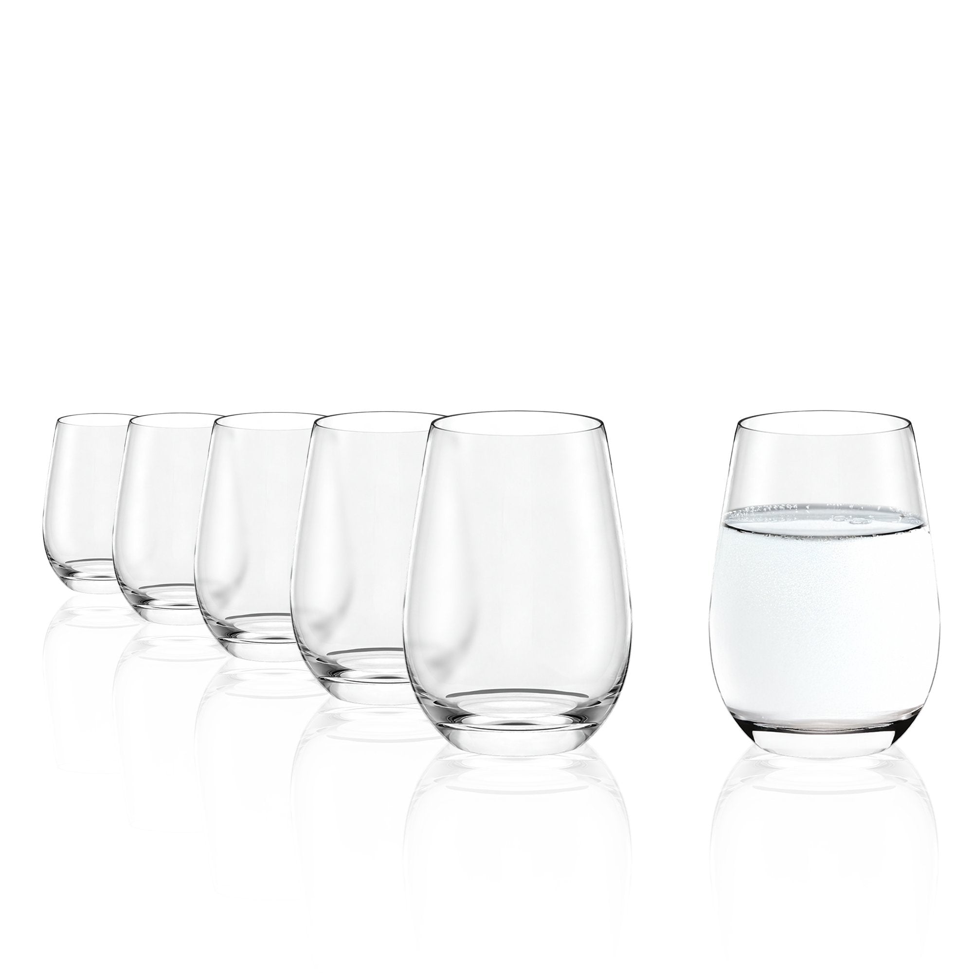 Set aus klaren Gläsern von Stölzle Lausitz für langlebige Wasserbecher kaufen.