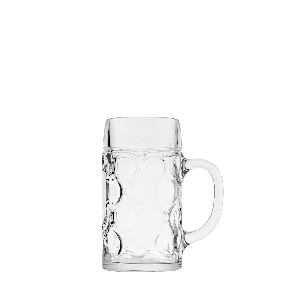 Oberglas Isar Schnapsglas 40 ml, leer vor hellem Hintergrund