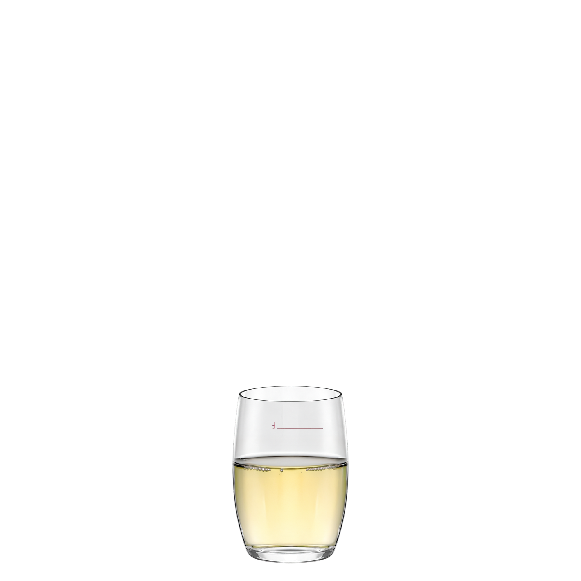 White Wine Tumbler „the new 1/8“ Set of 6
