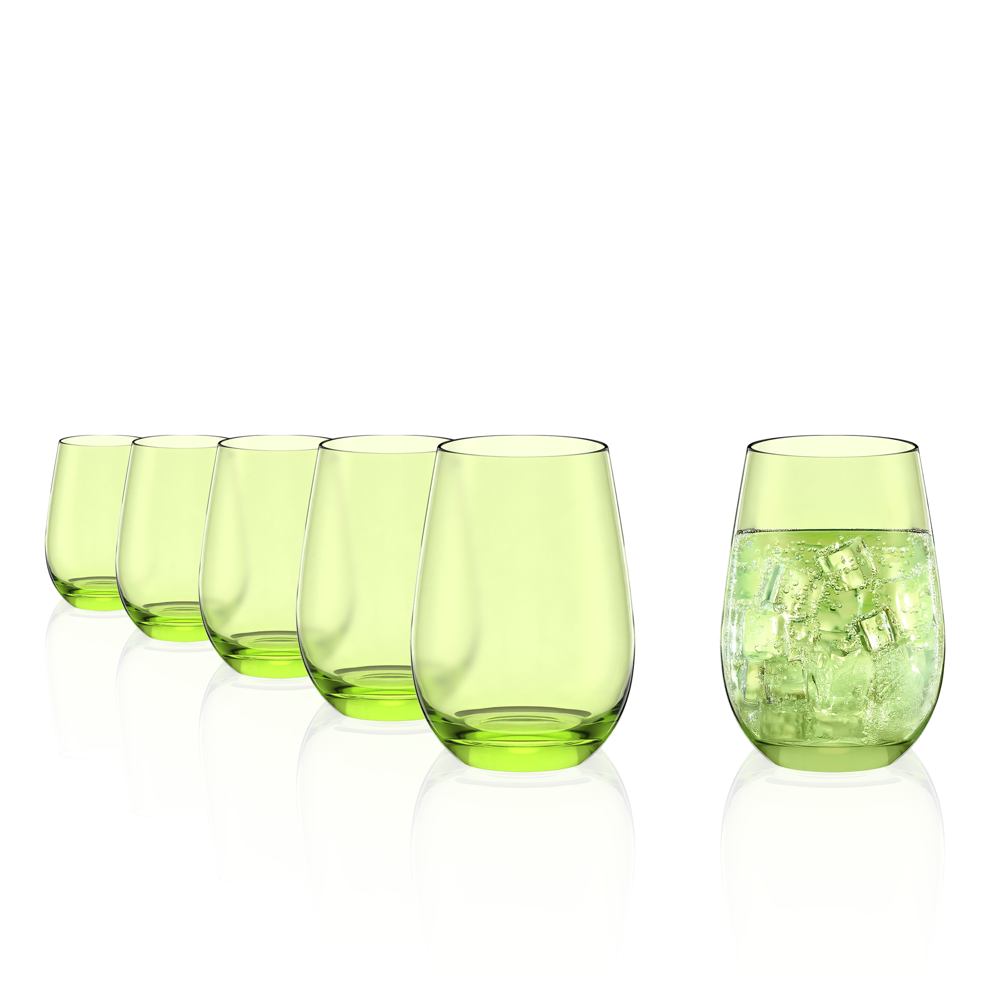Tumbler Green Elements Set of 6