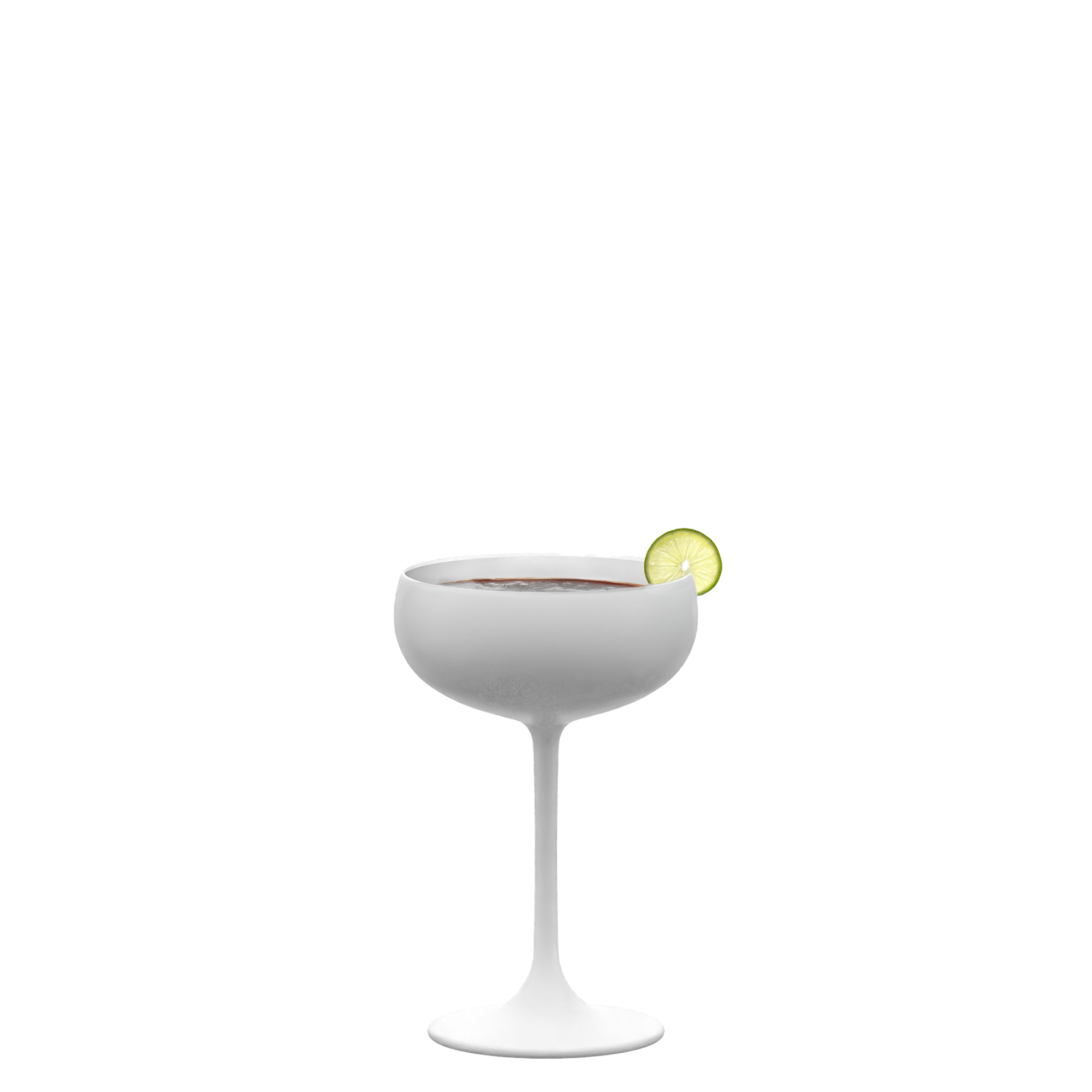 Sparkling Wine Coupe White/Silver Elements Set of 6