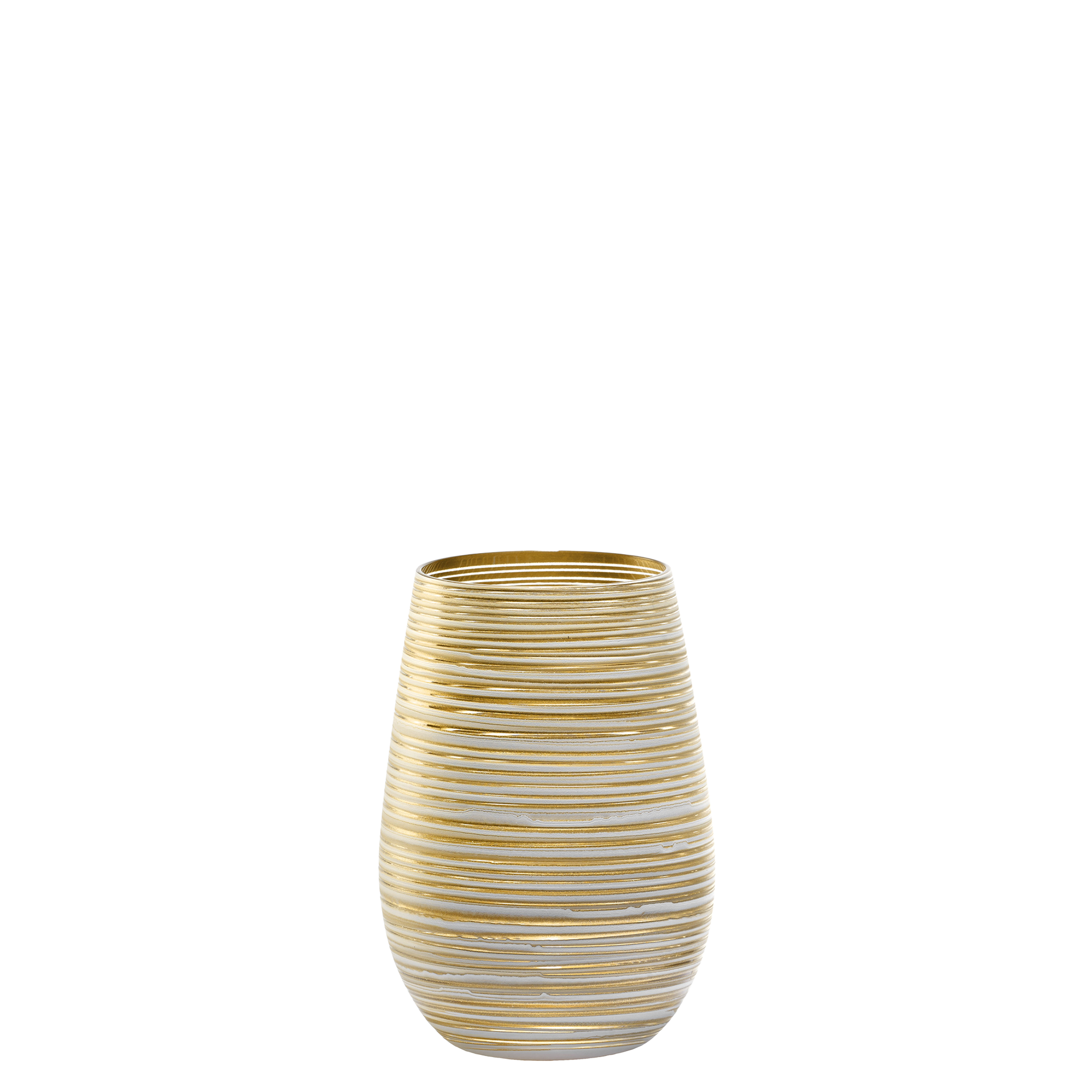 Tumbler White/Gold Twister Set of 6