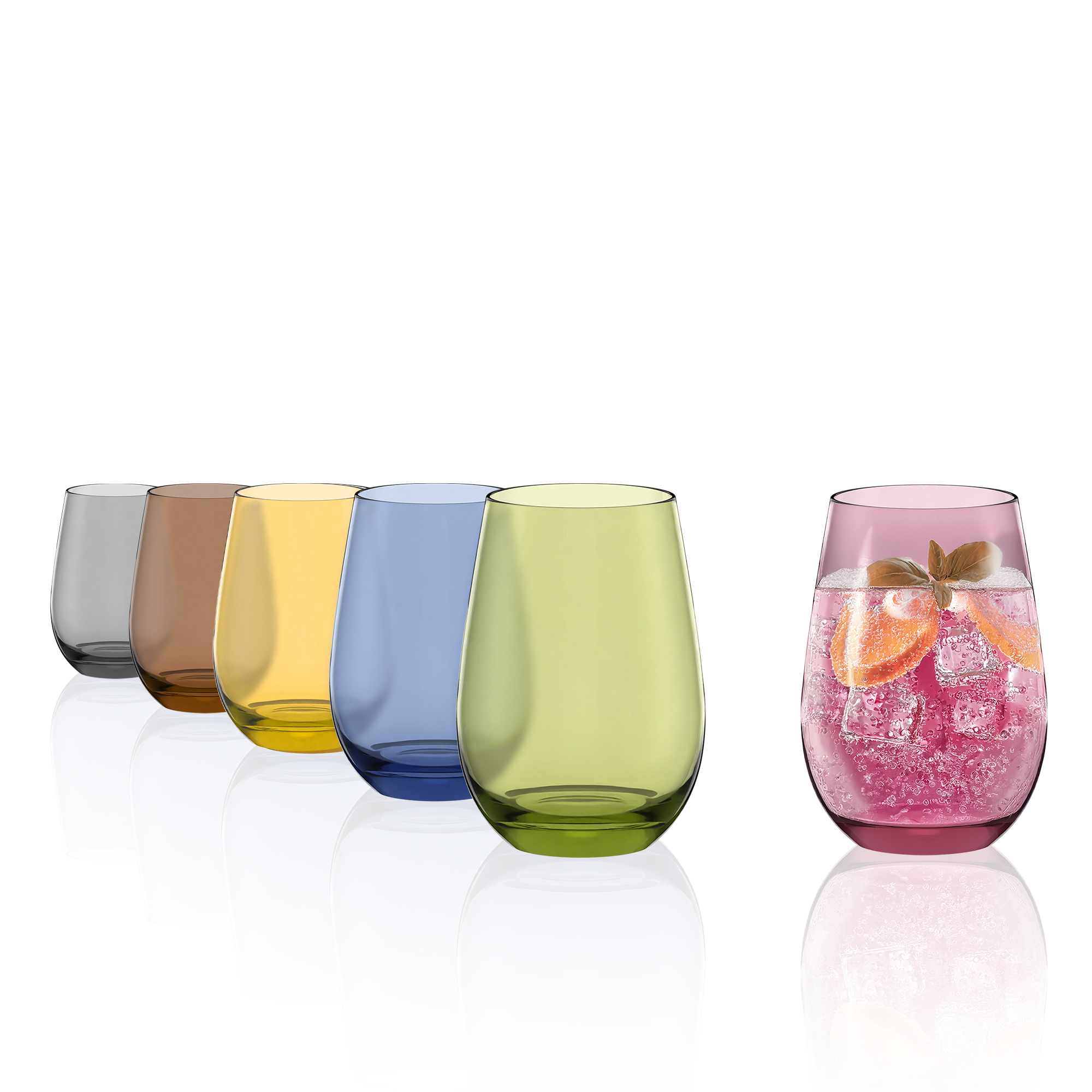 Tumbler Mix Mediterranean Elements Set of 6