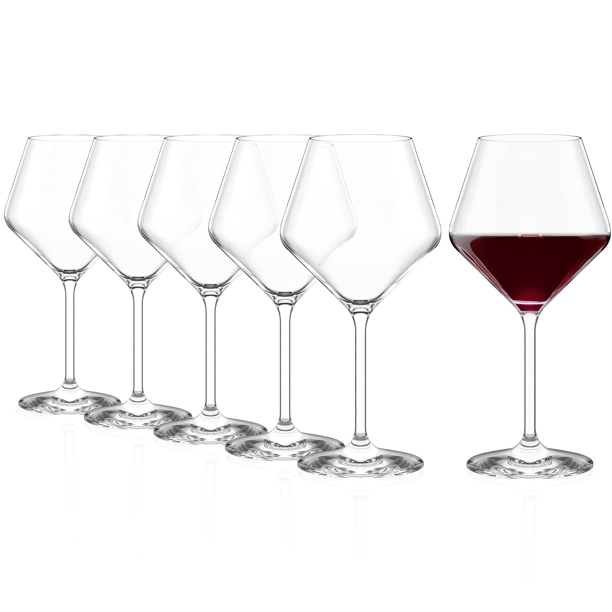 Burgunderglas Revolution 6er Set