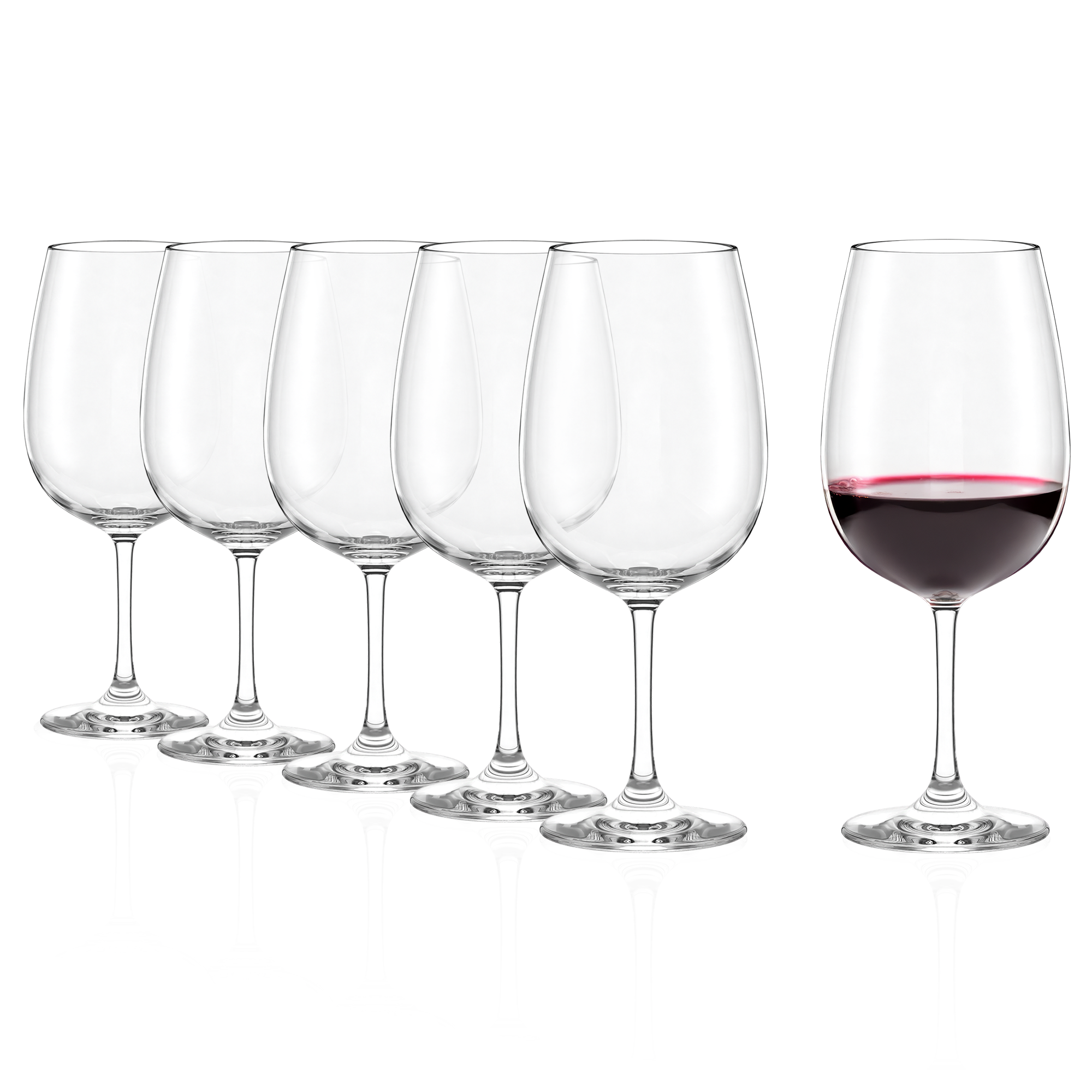 Bordeaux Glass Cup Weinland Set of 6