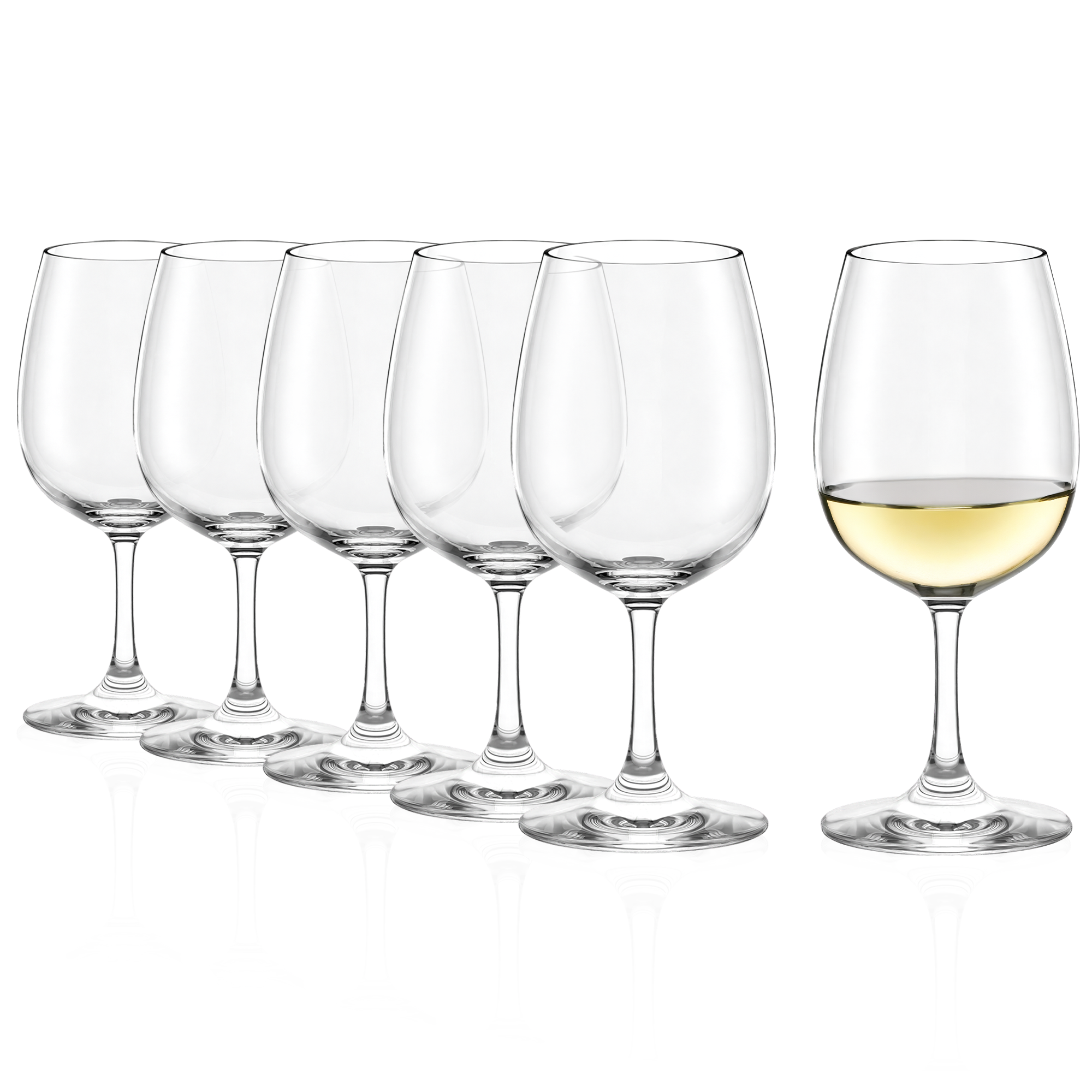 Weißweinkelch niedrig Weinland 6er Set