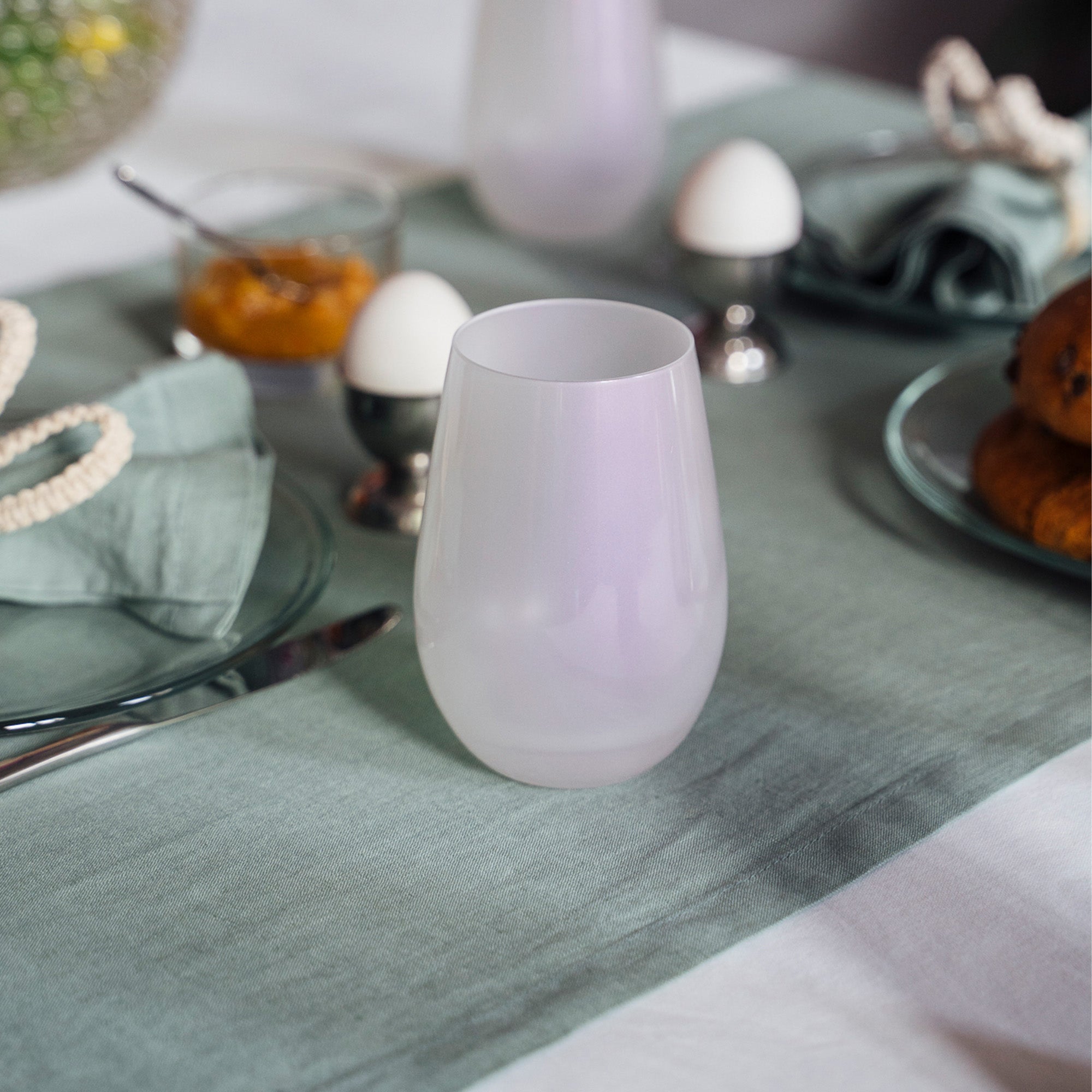 Long Drink Tumbler Iodine/White Mirror Set of 6