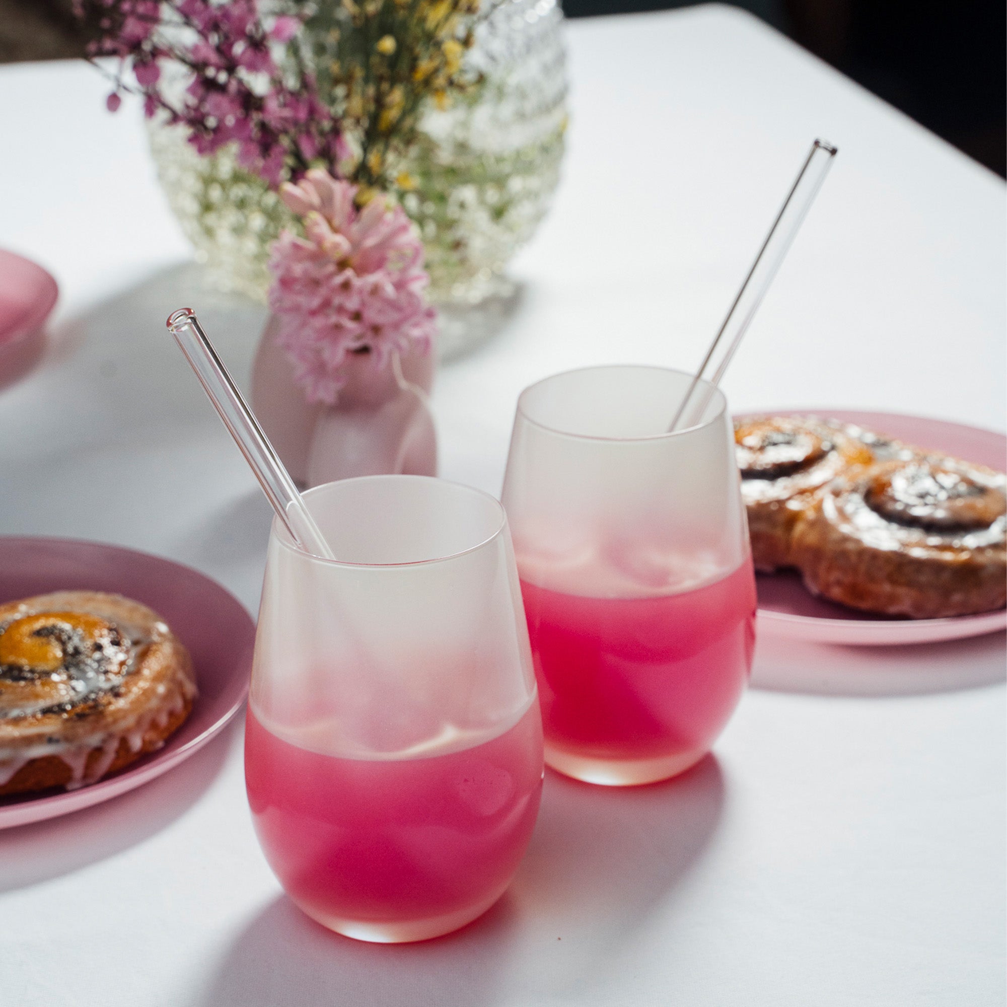 Long Drink Tumbler Iodine/White Mirror Set of 6