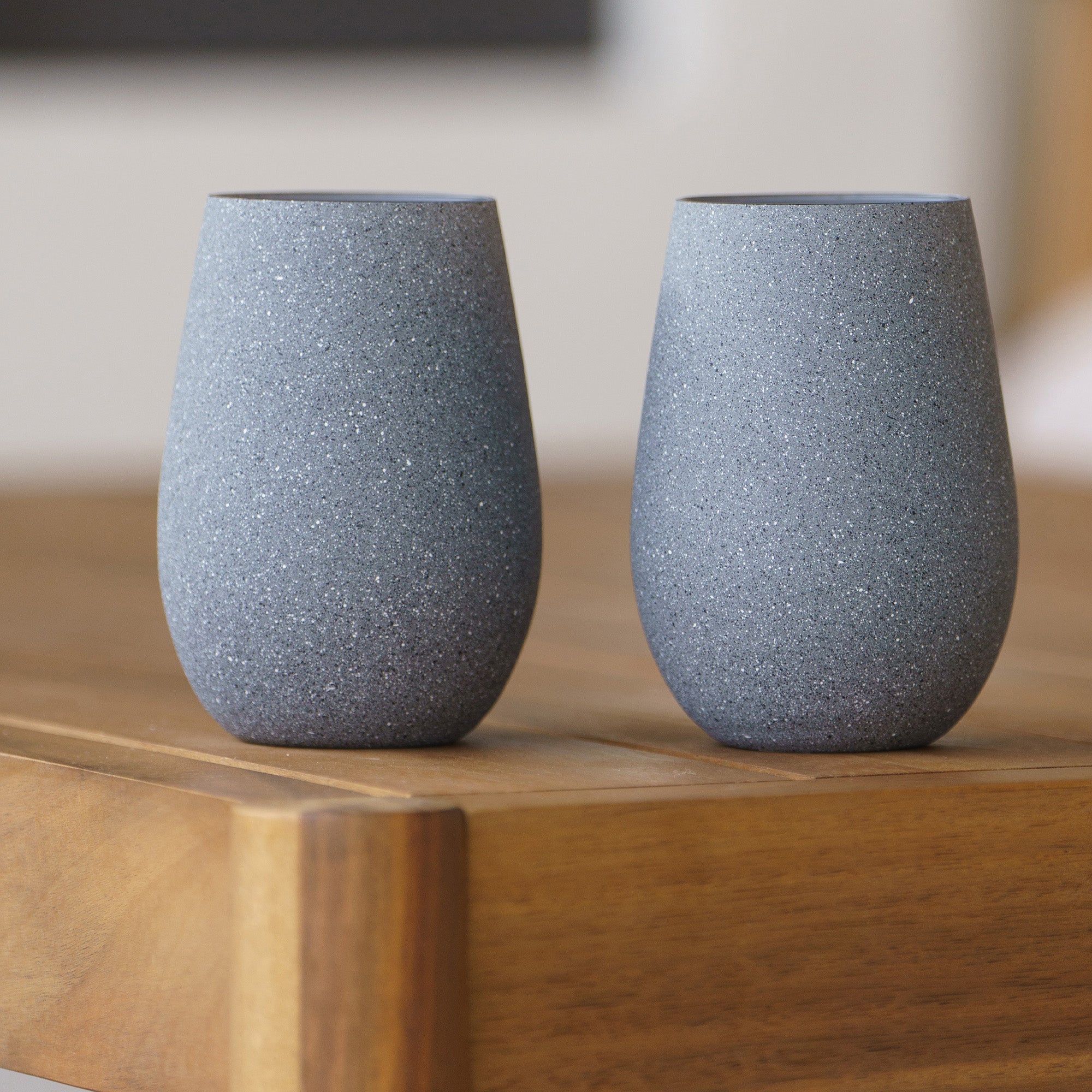Becher Hellgrau Stones 6er Set