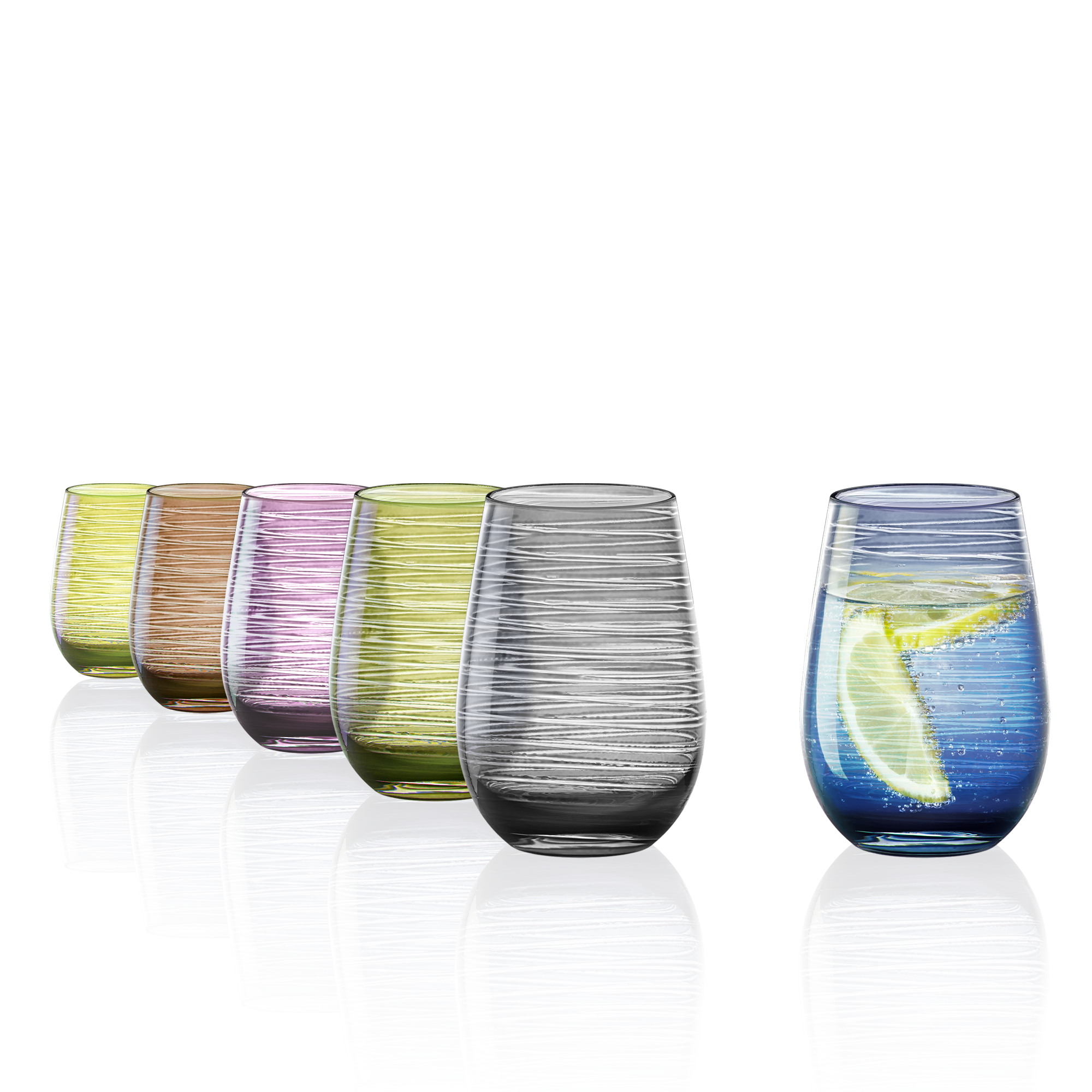 Tumbler Mix Mediterranean Twister Set of 6