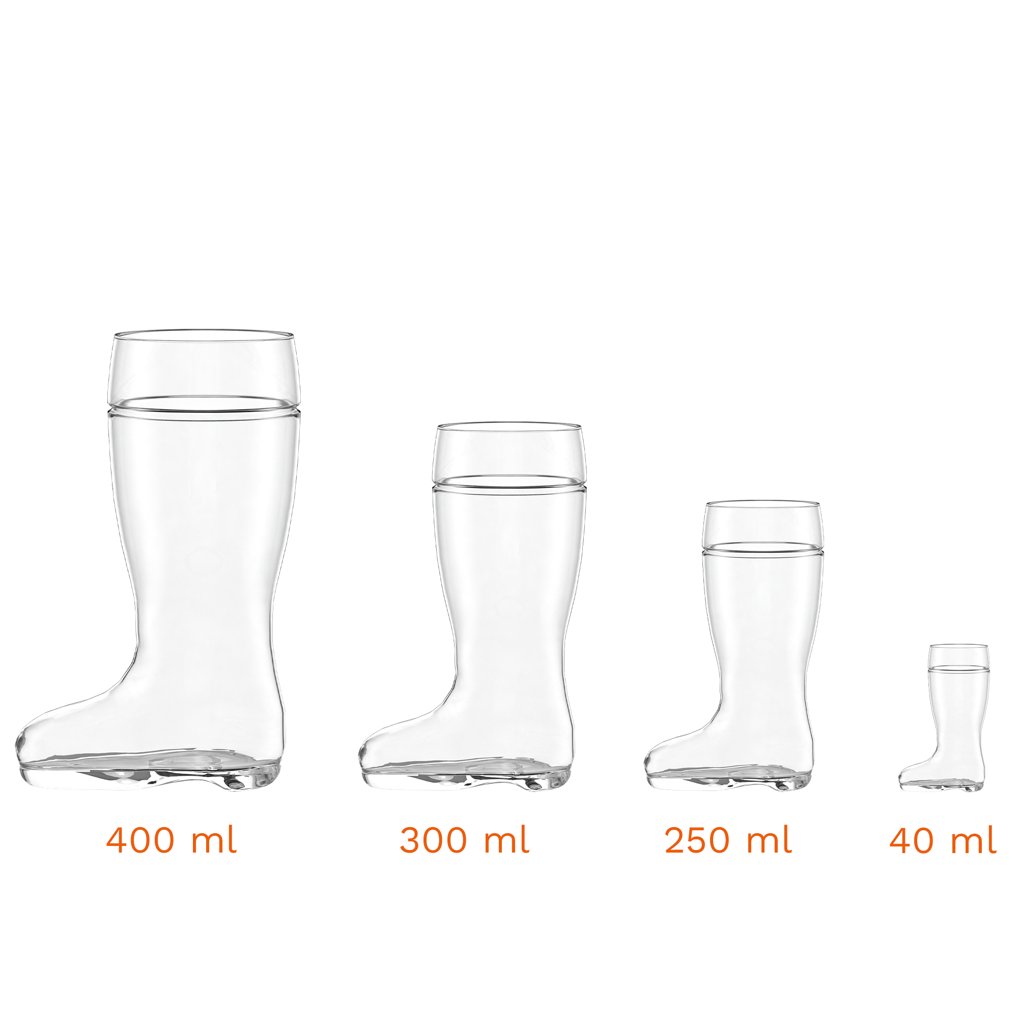 Originelle Biergläser kaufen in verschiedenen Größen von 40 ml bis 400 ml für jeden Anlass