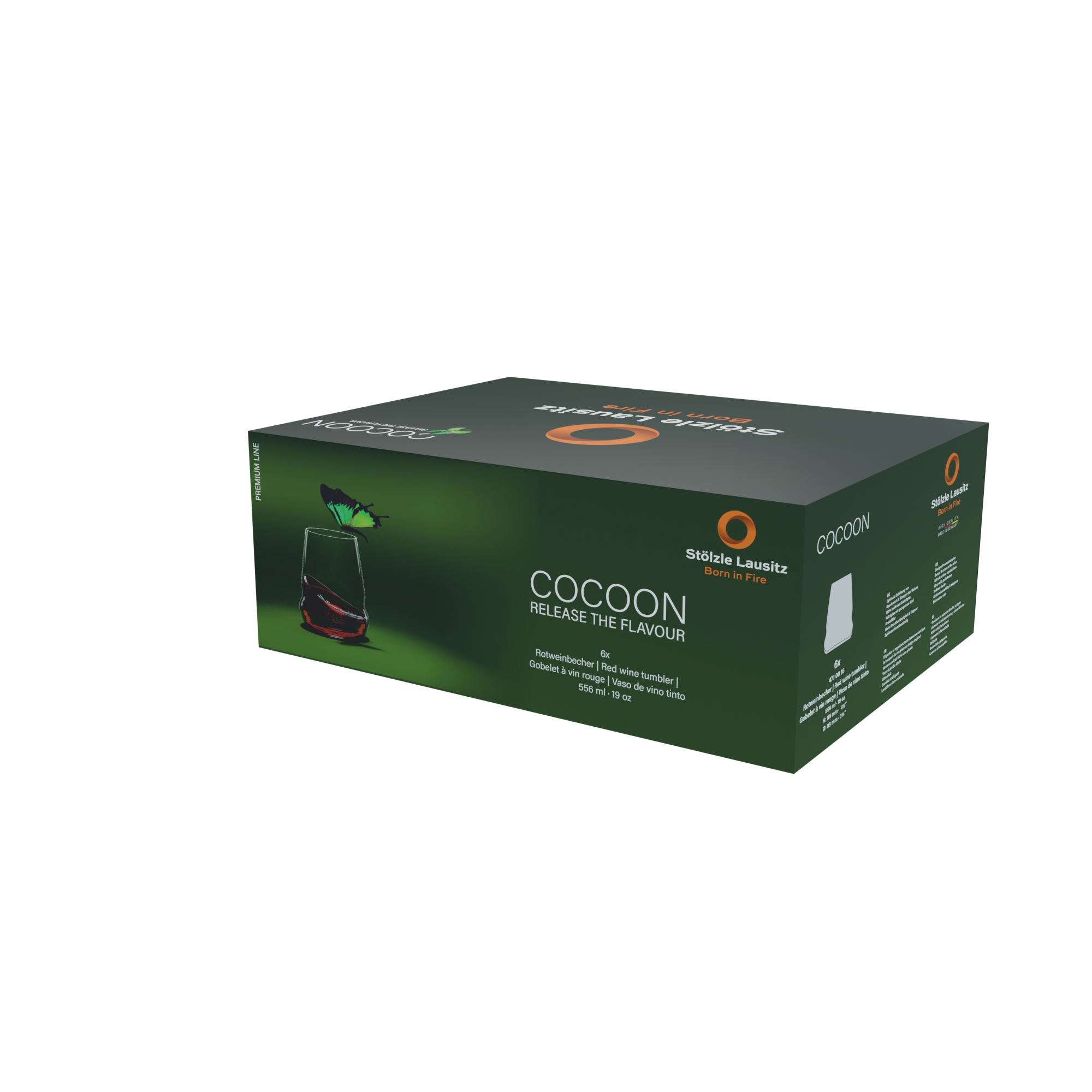 Cocoon Rotweinbecher 6er Set